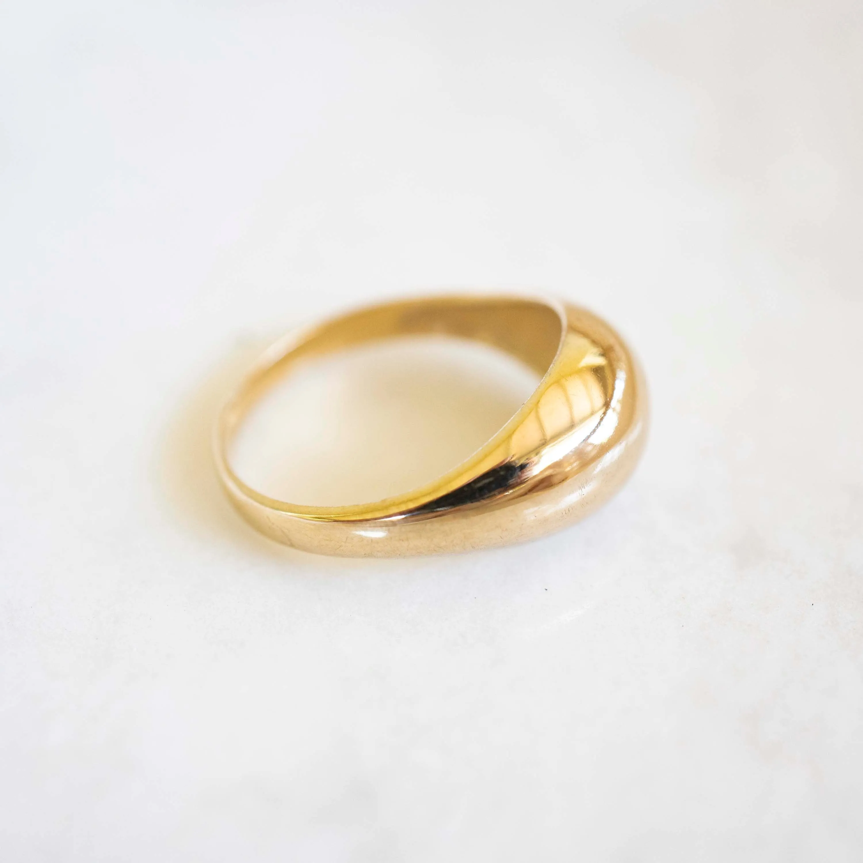 14k Gold Dome Ring