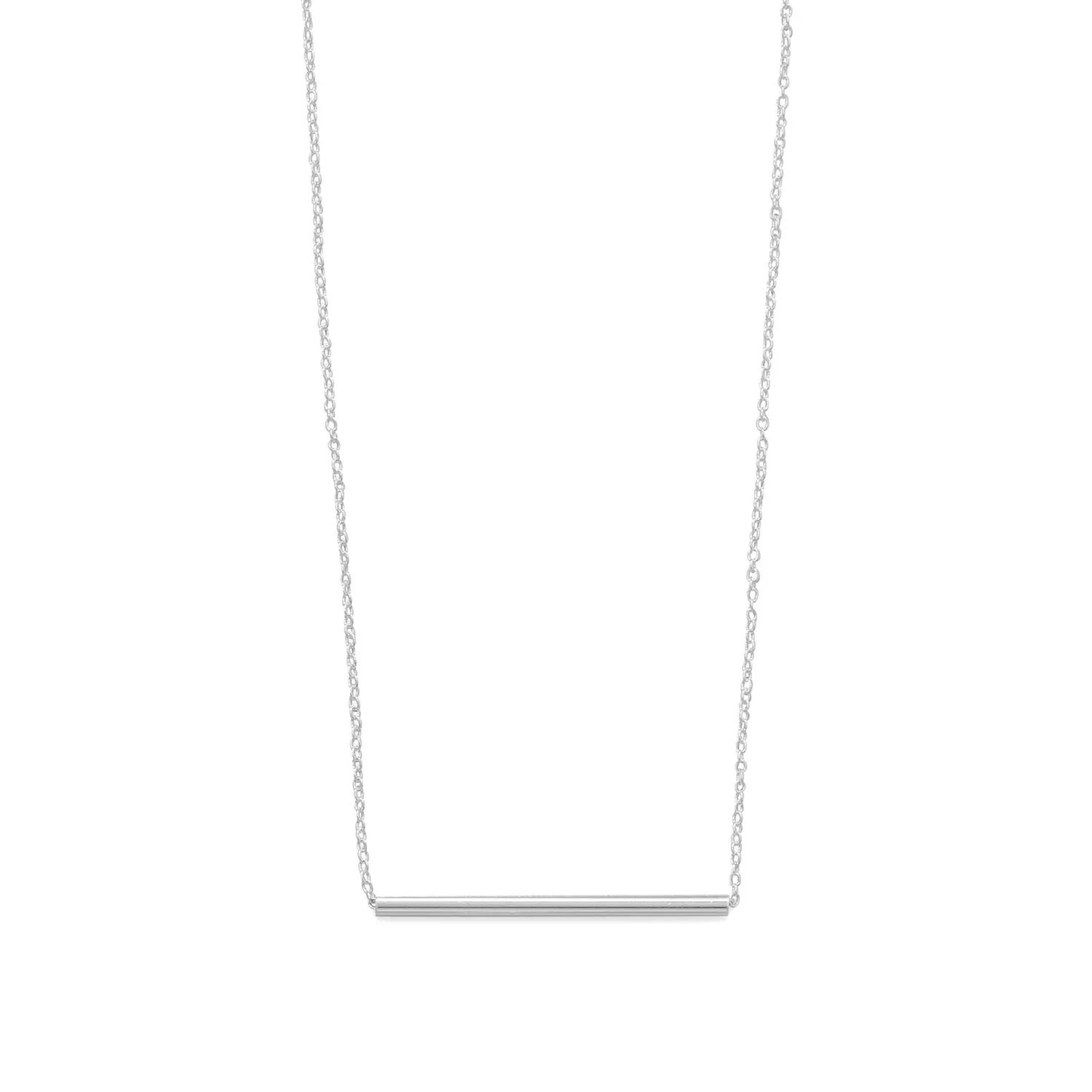 15.25" 1 Sliding Tube Bar Necklace