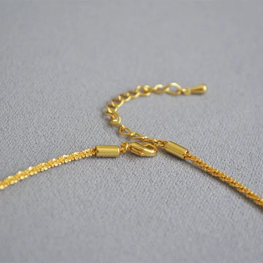 18K Gold-Filled Glitter Rope Chain Necklace