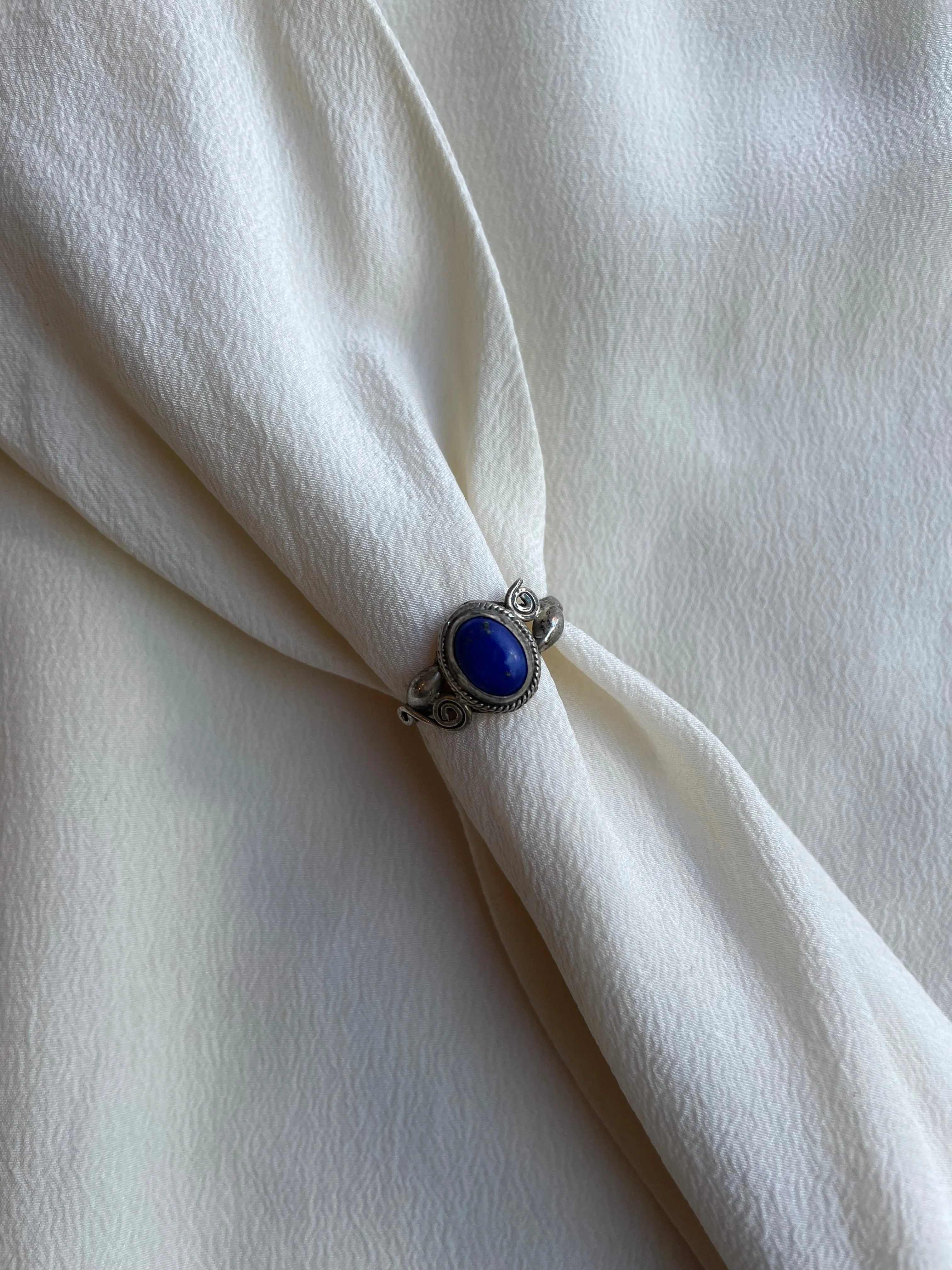 1960s Sterling Sliver Lapis Ring R108
