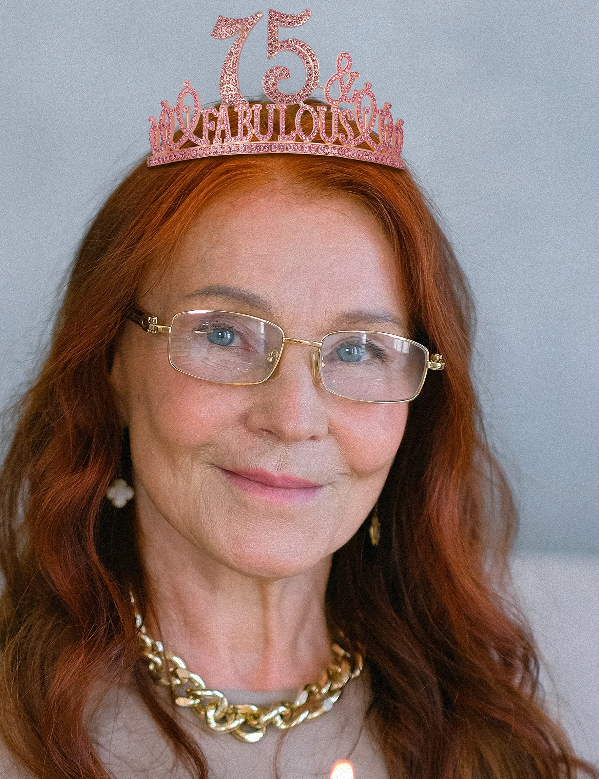 75th Birthday Gifts for Women,75th Birthday Tiara and Sash Pink,75th Birthday Decorations