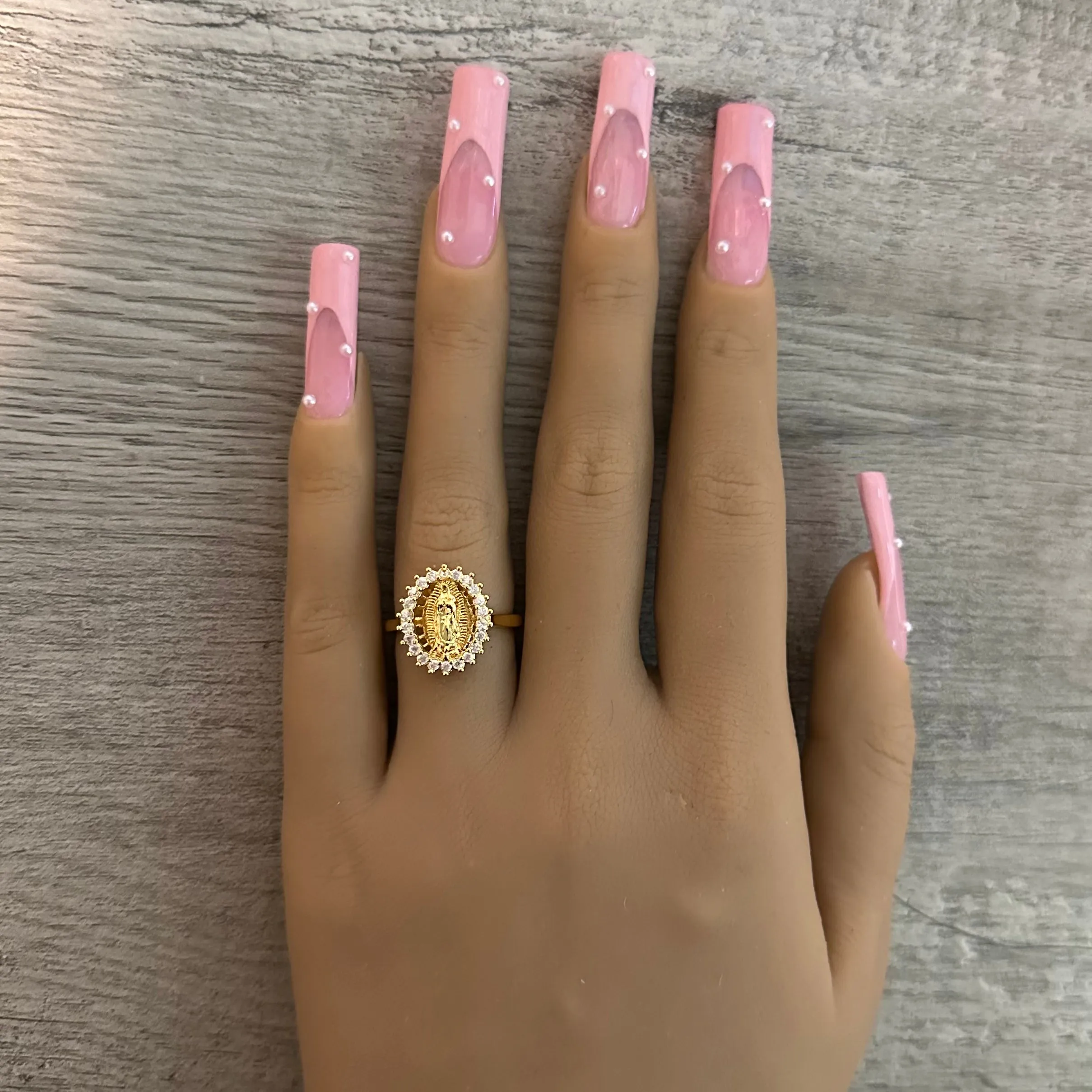 Adjustable Virgencita Ring 013