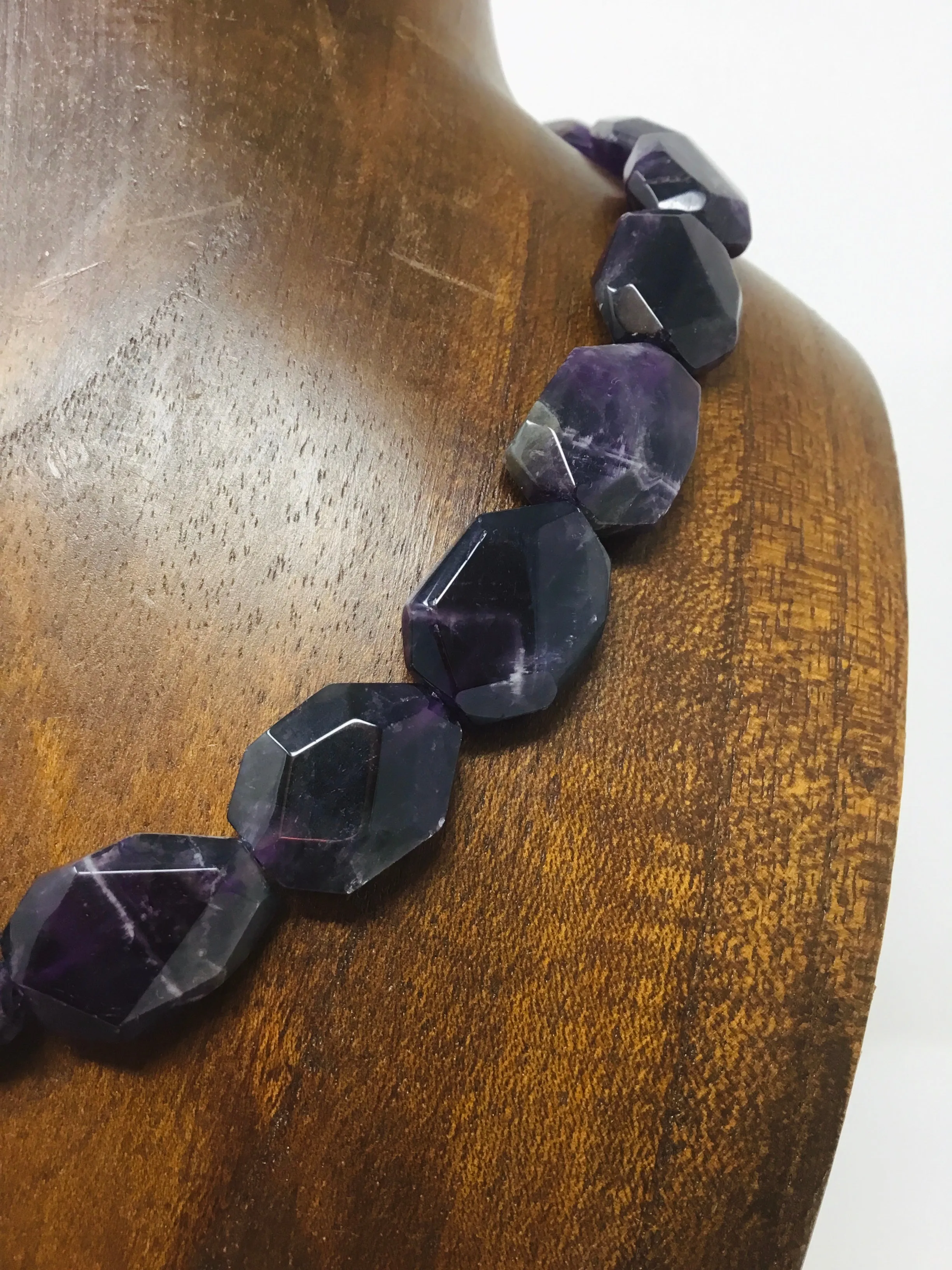 Amethyst Abundance Natural Stone Necklace
