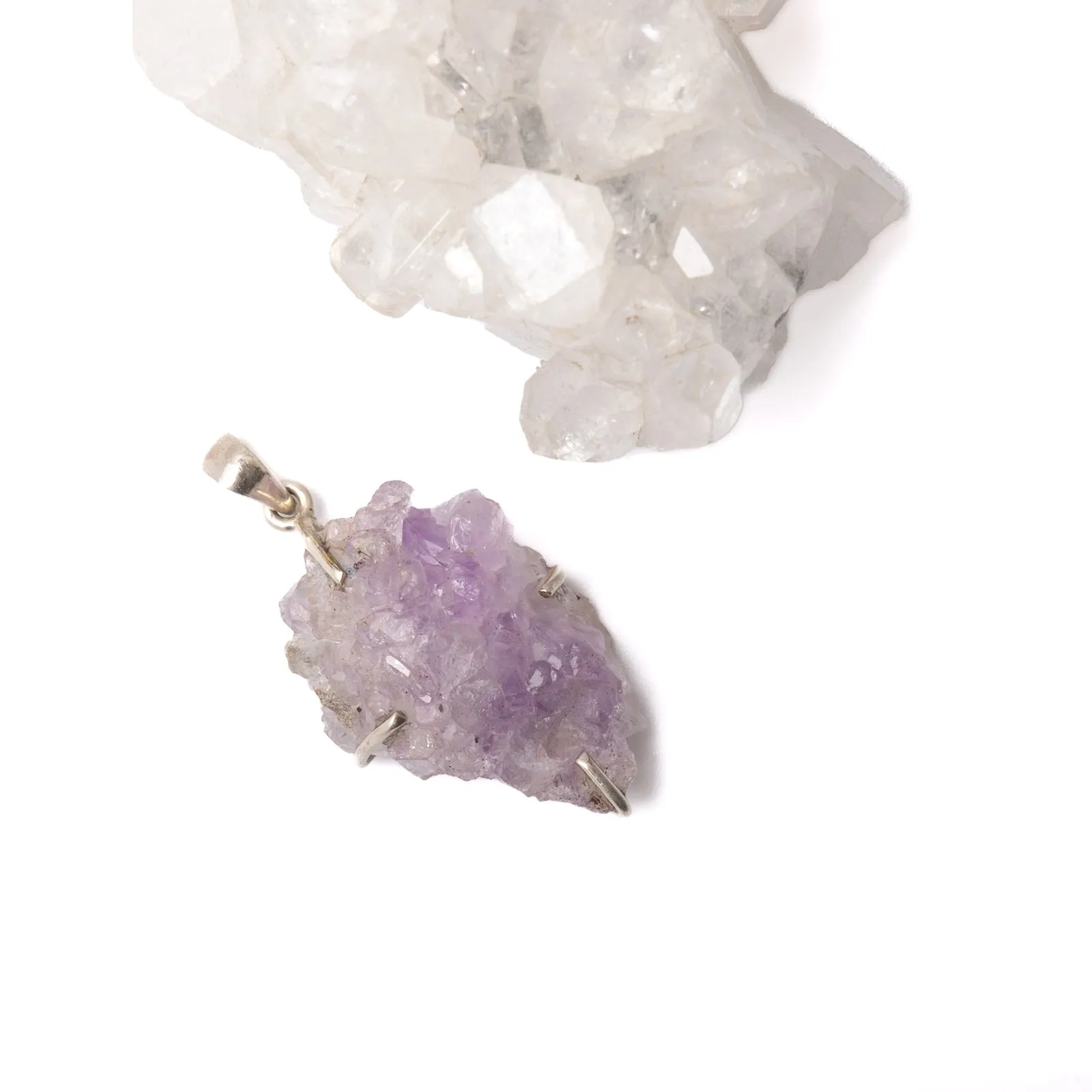 Amethyst Druzy Pendant