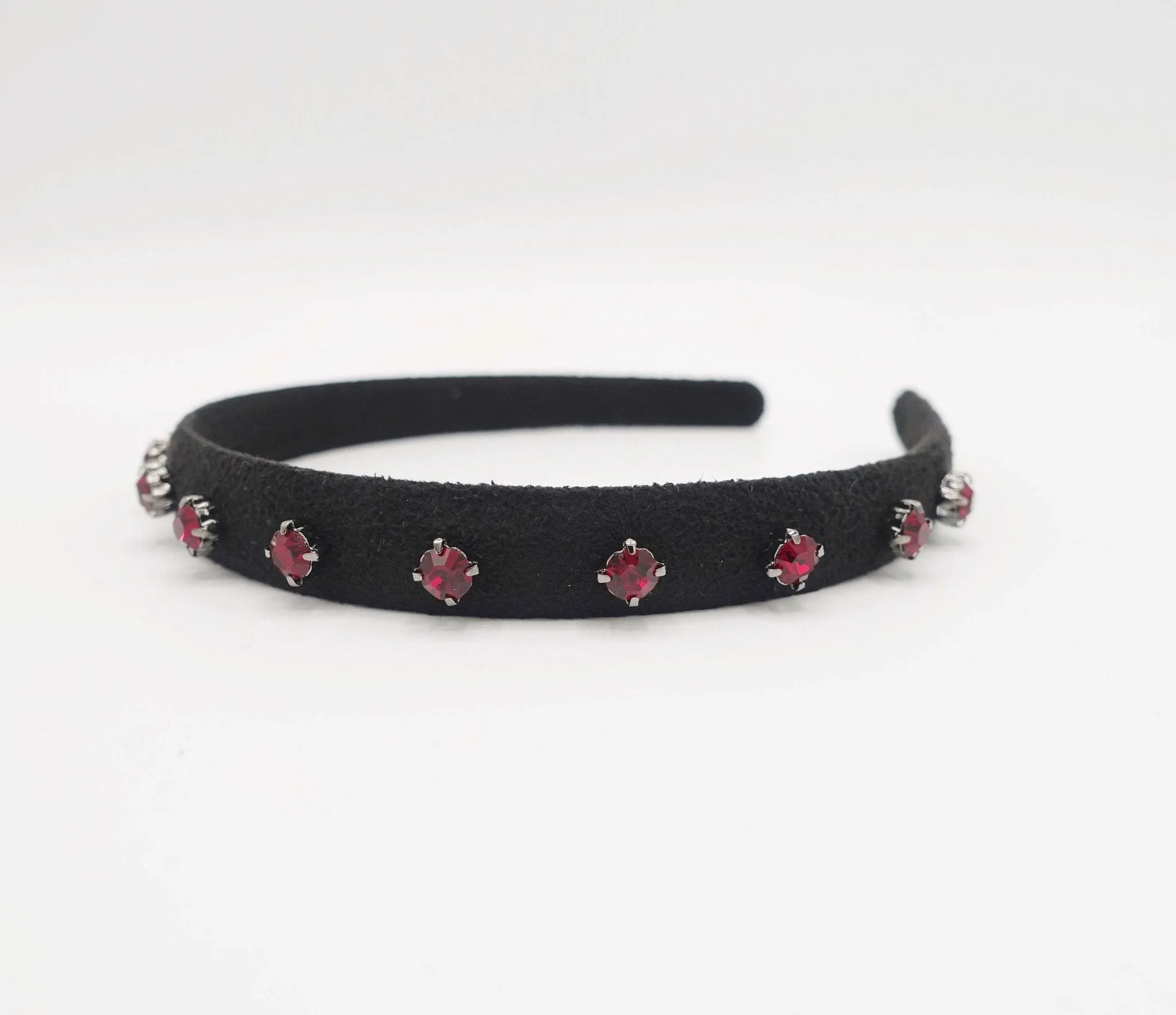 bling rhinestone embellished suede headband