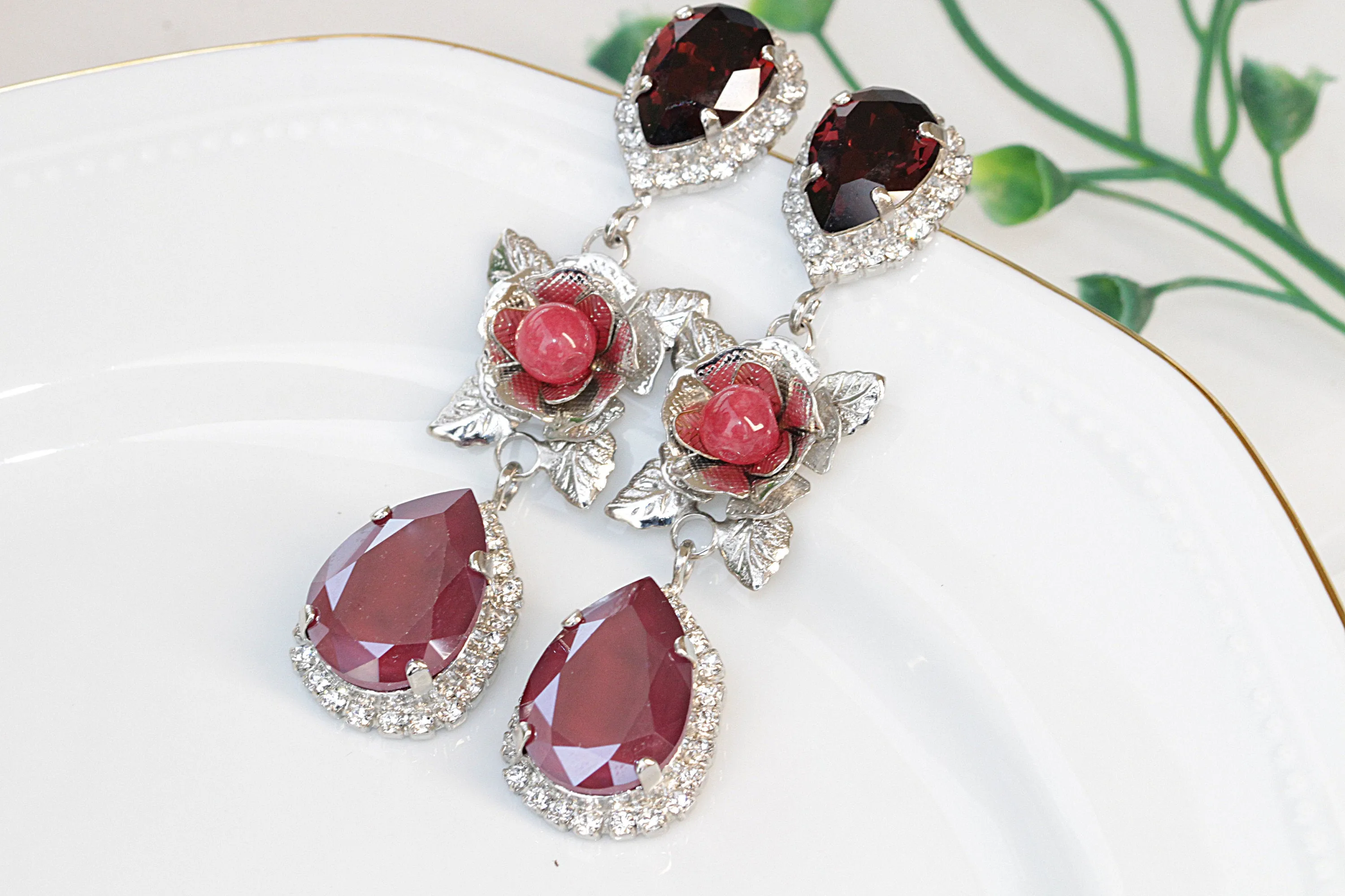 BORDEAUX EARRINGS