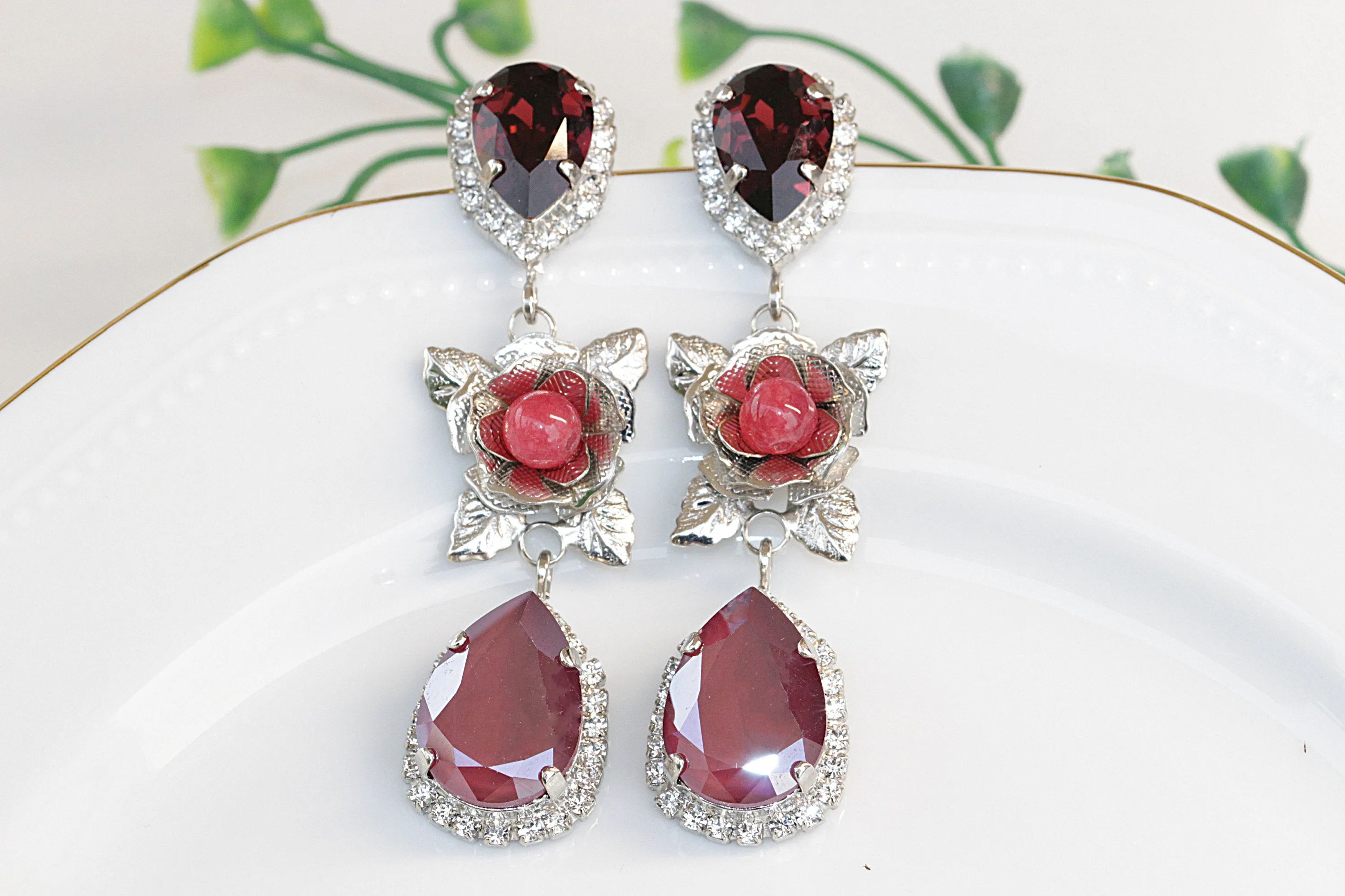 BORDEAUX EARRINGS