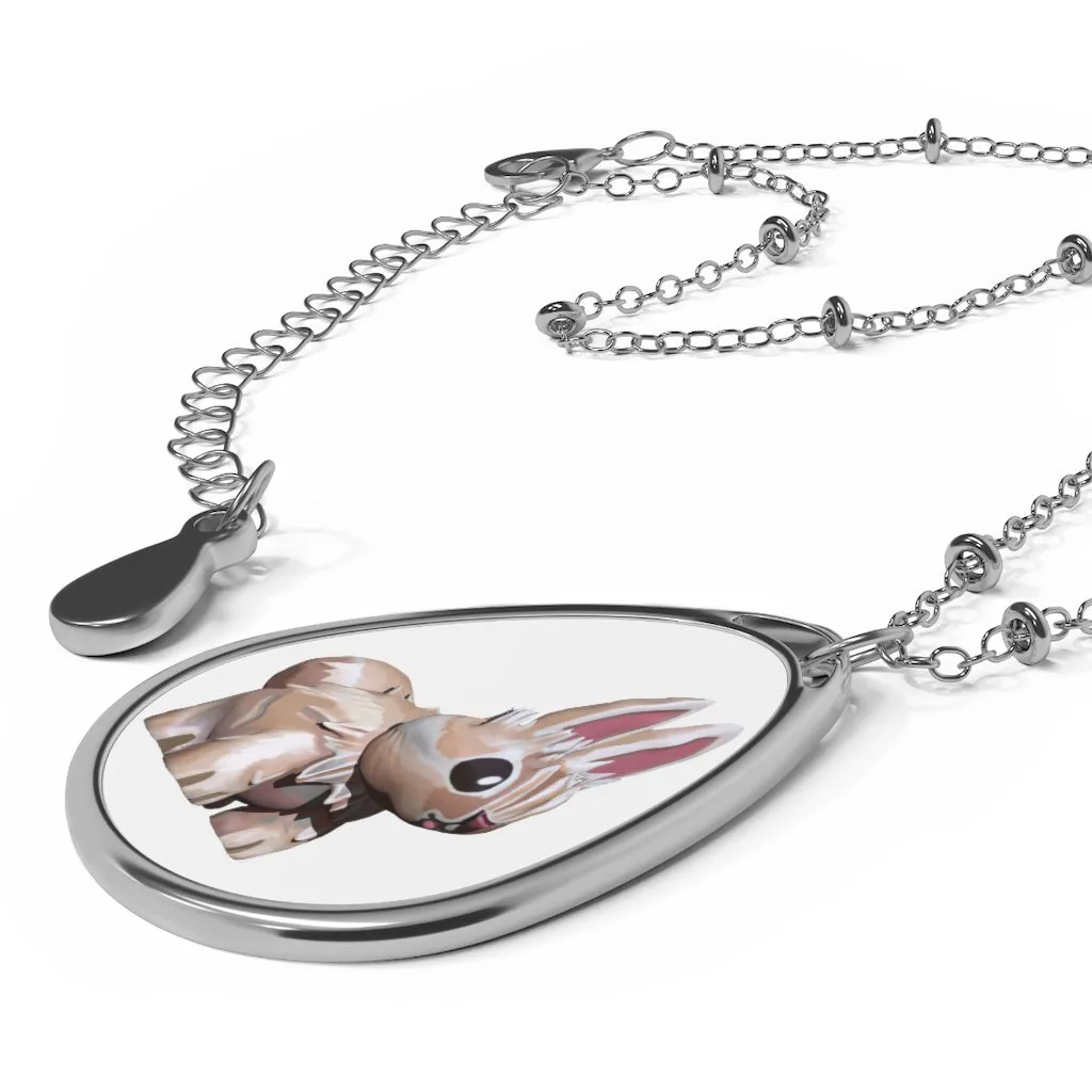Bunny Oval Necklace