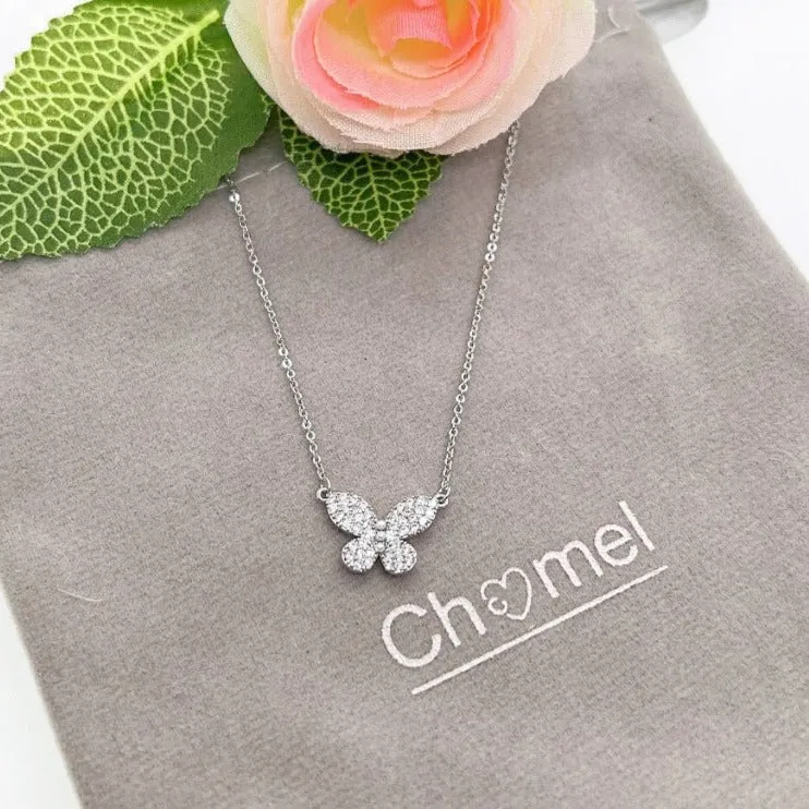 Butterfly Cubic Zirconia Necklace