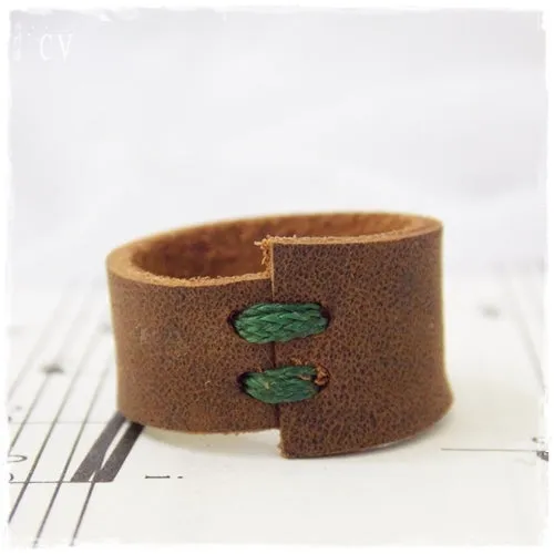 Celtic Leather Ring