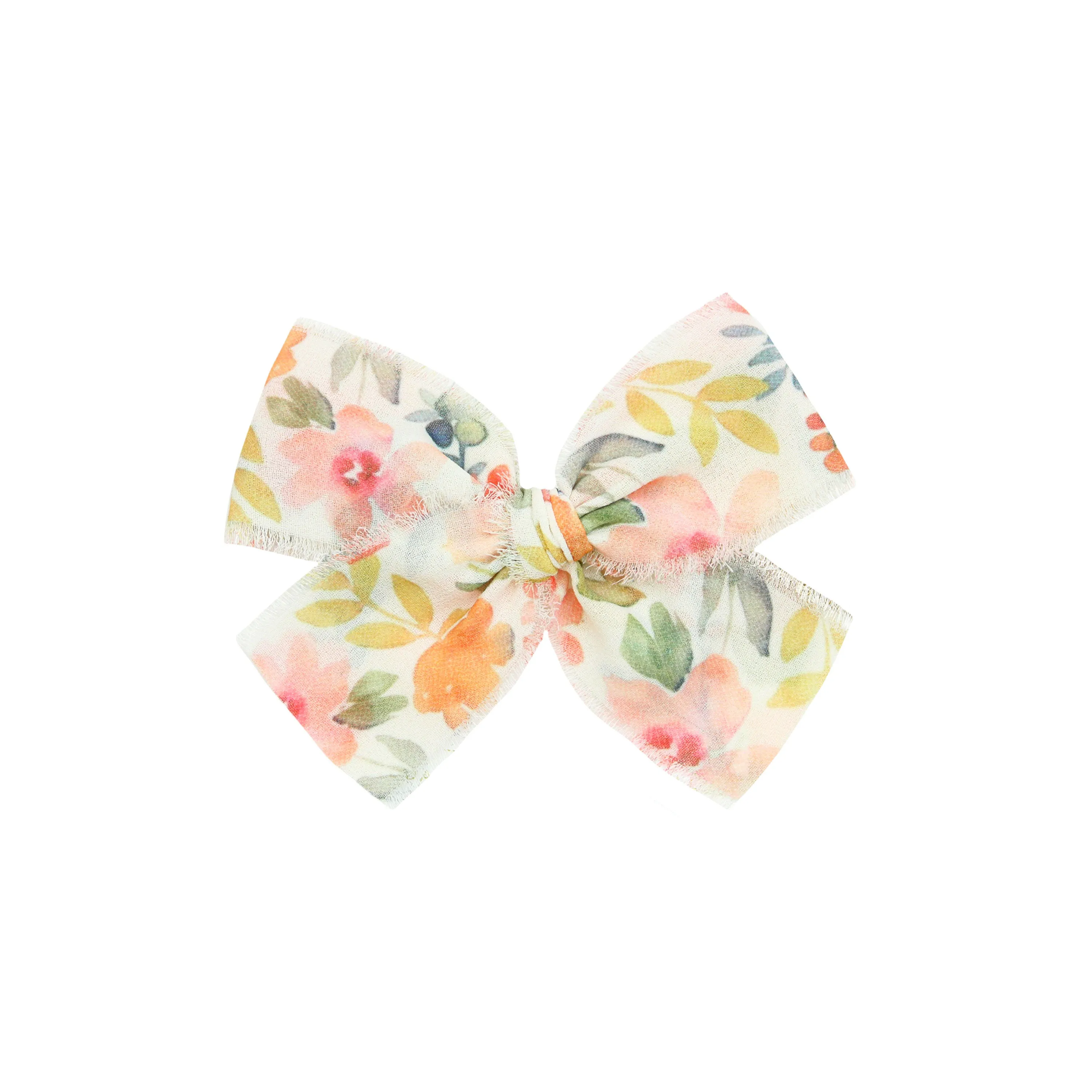 Chiffon Bow 3 Pack: Blush Clips