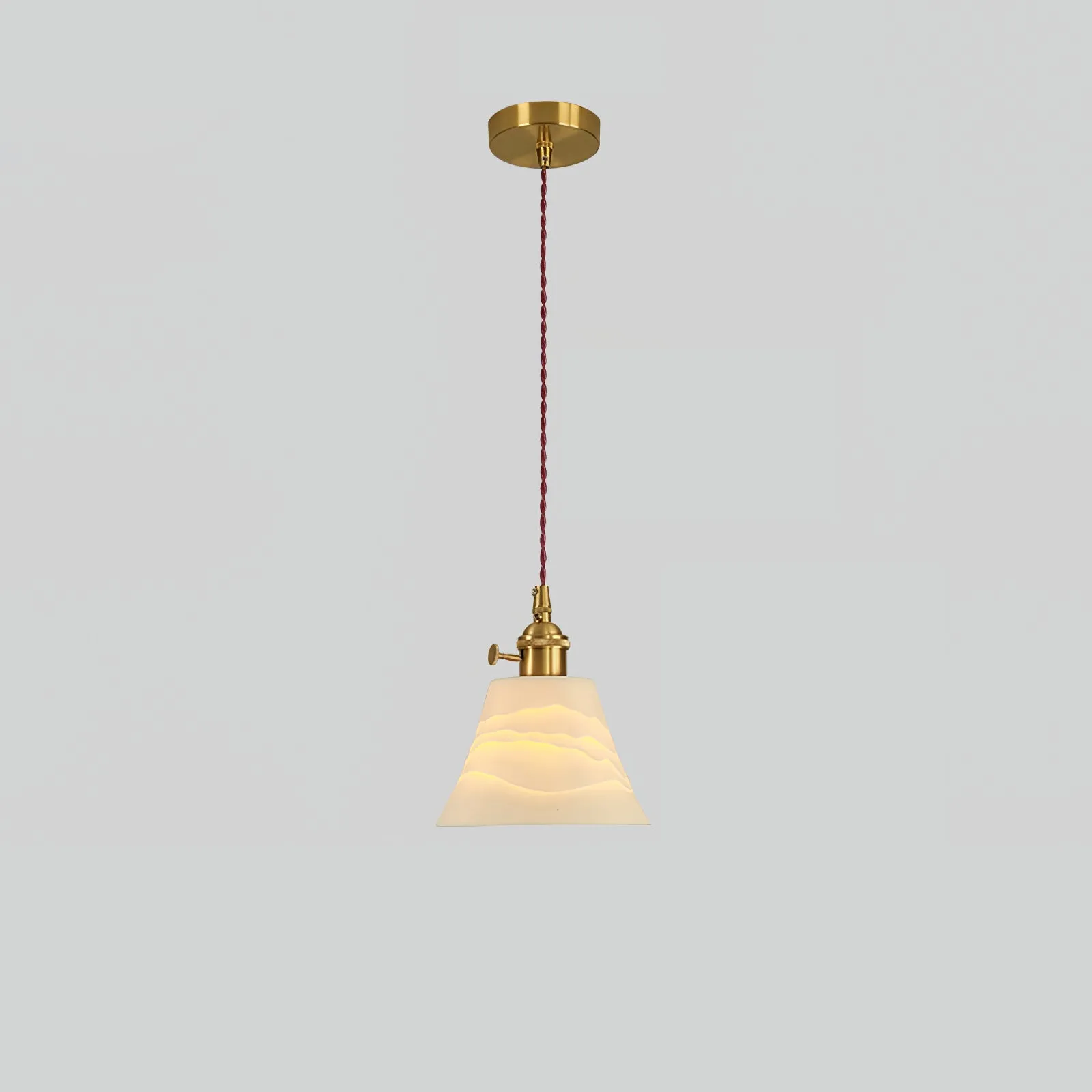Conical Ceramic Pendant Light