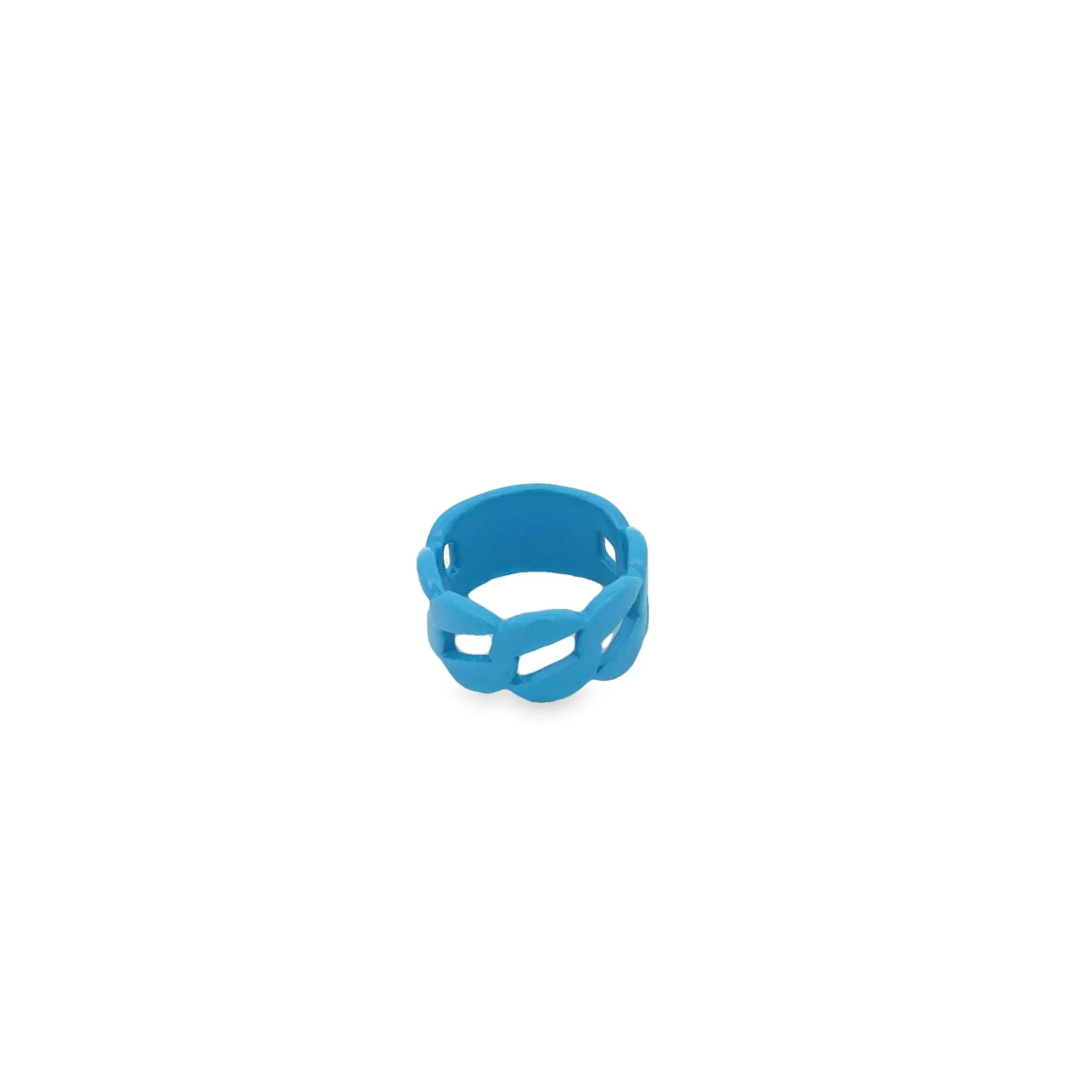 Curb Colorful Enamel Ring (D86)