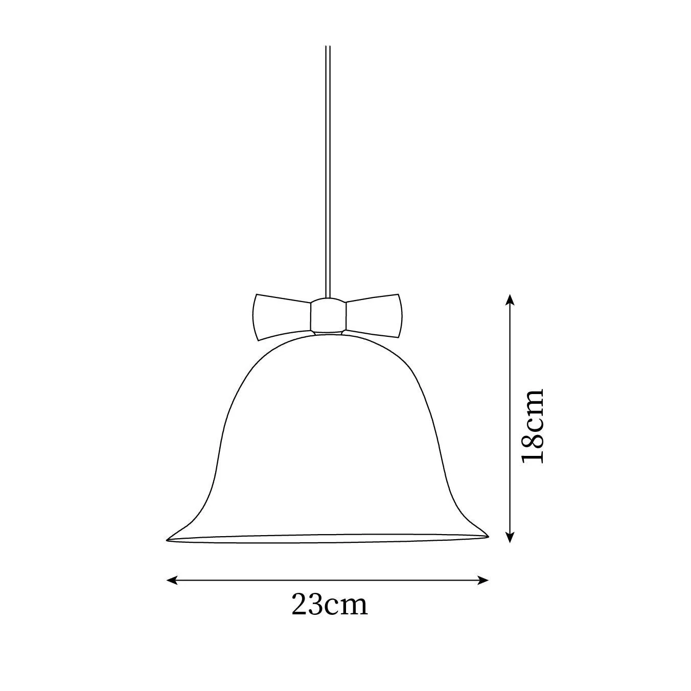 Cute Bells Pendant Lamp 9″- 7″