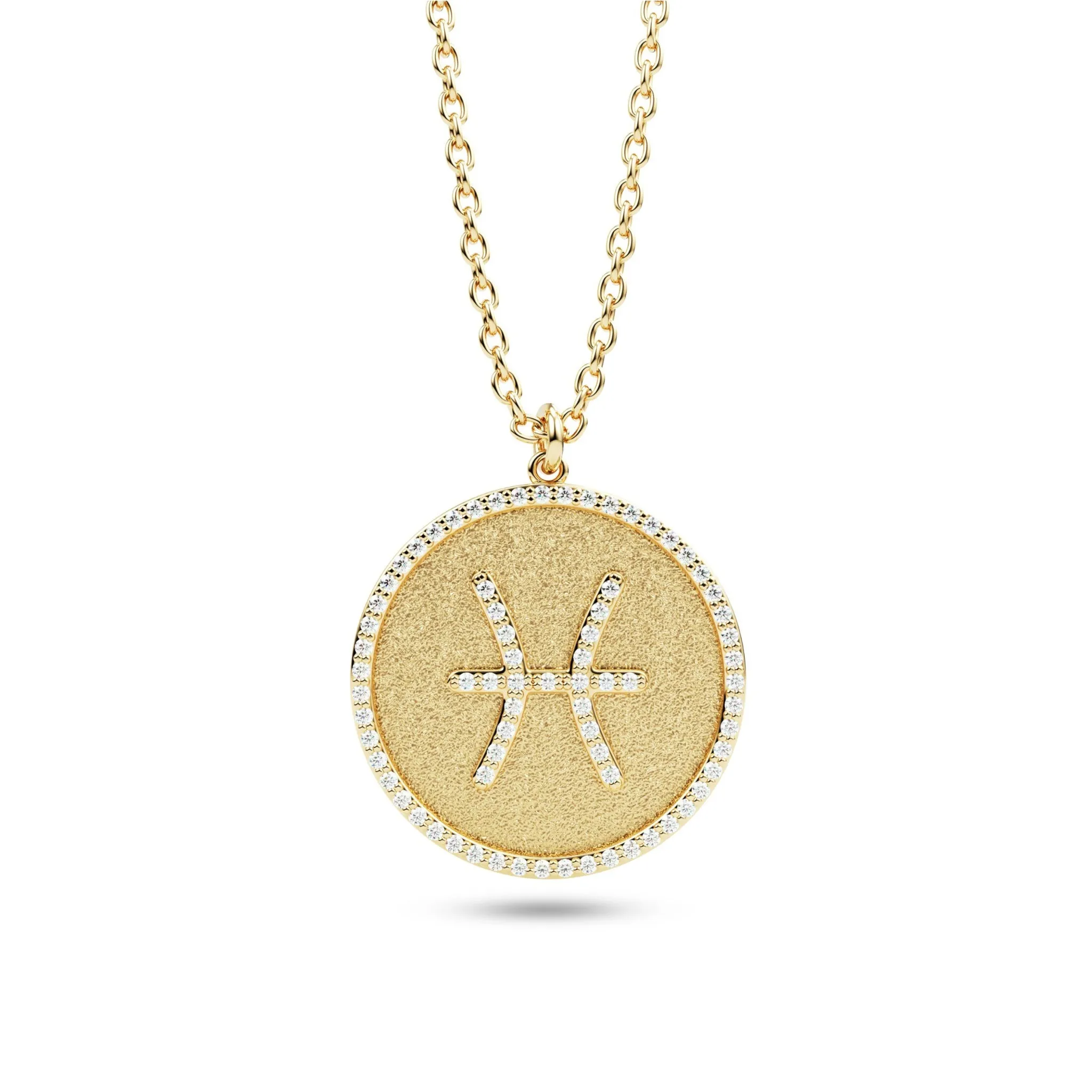 Diamond Zodiac Sign Pendant