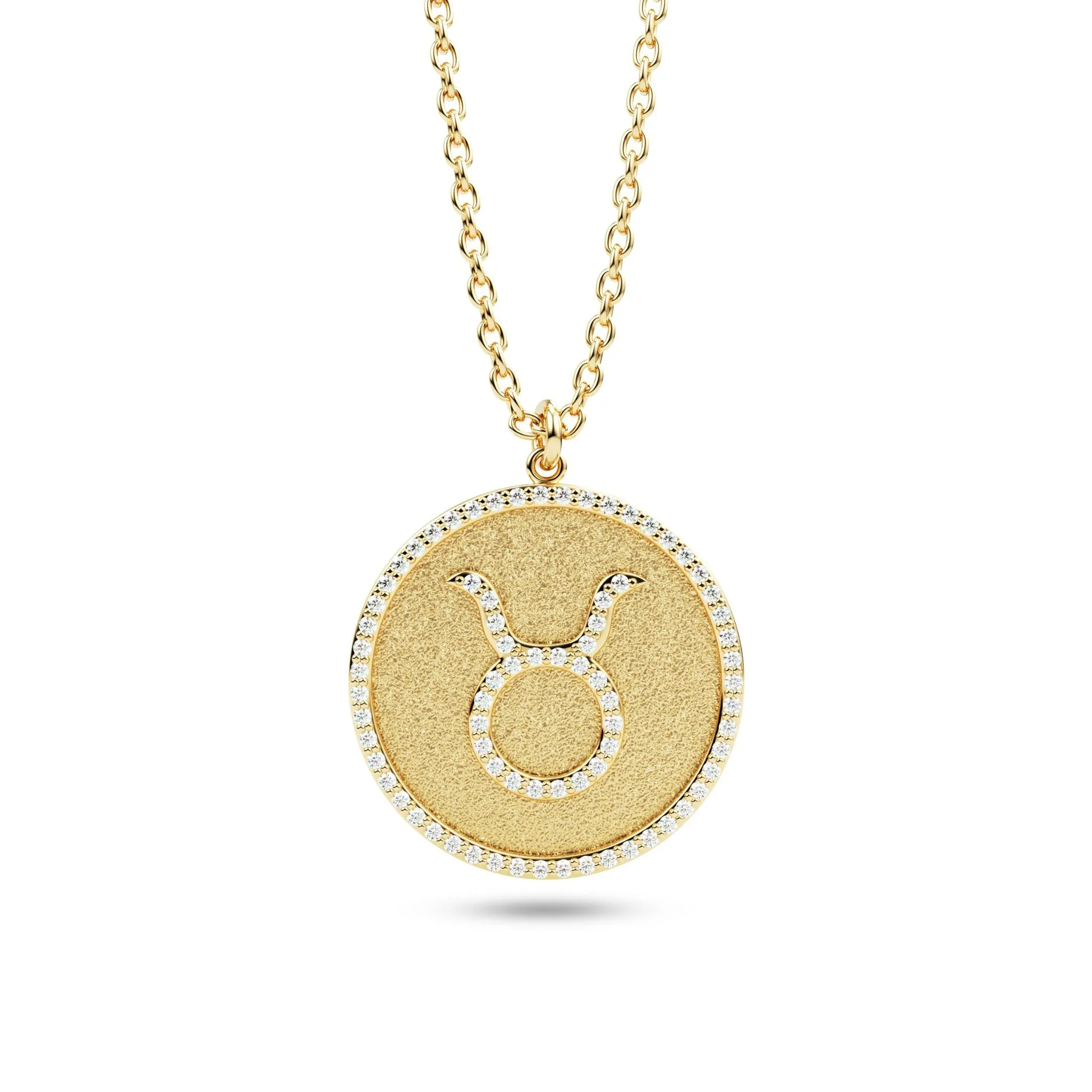 Diamond Zodiac Sign Pendant