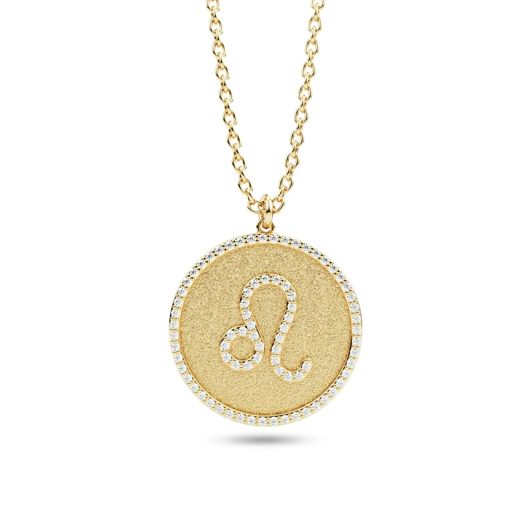 Diamond Zodiac Sign Pendant