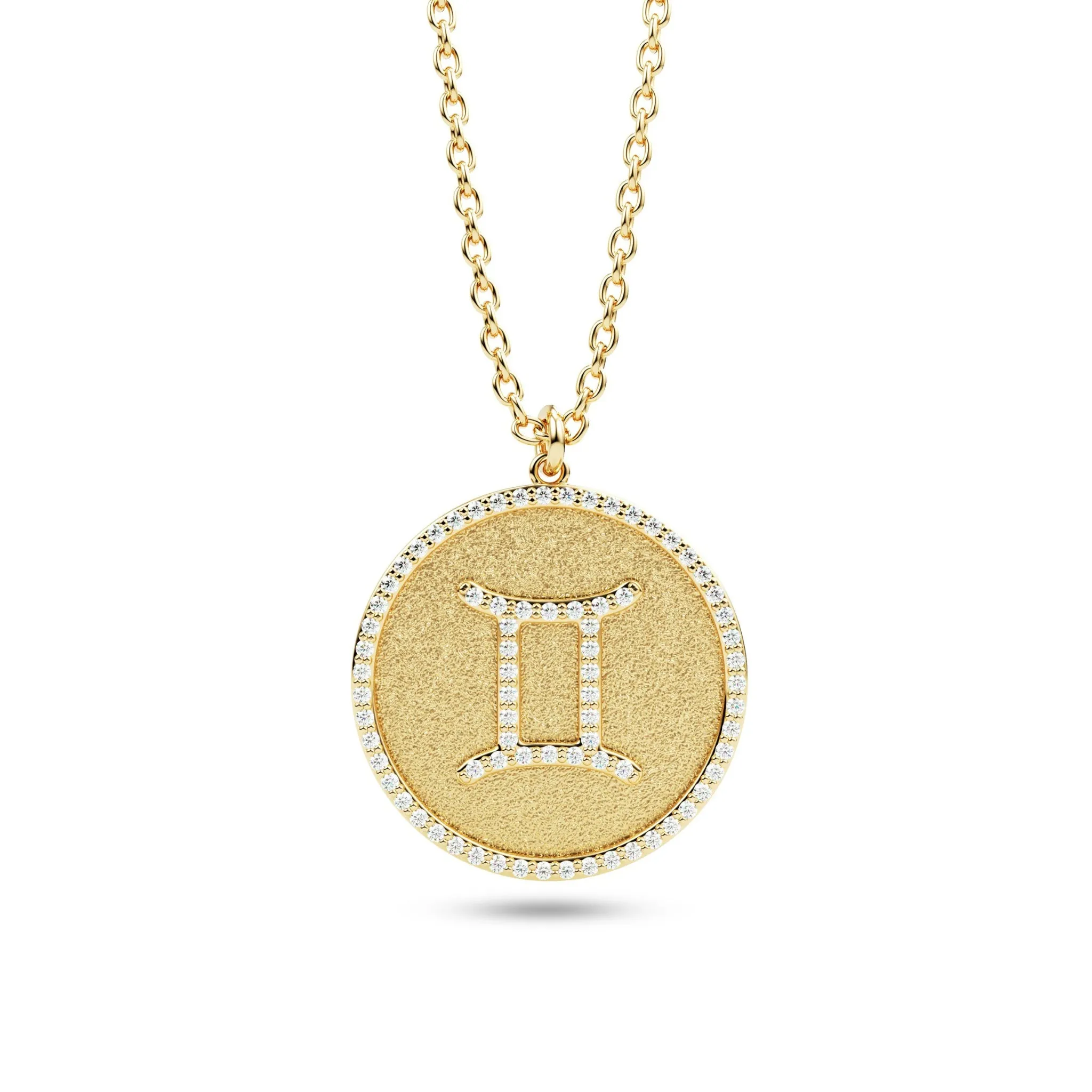 Diamond Zodiac Sign Pendant