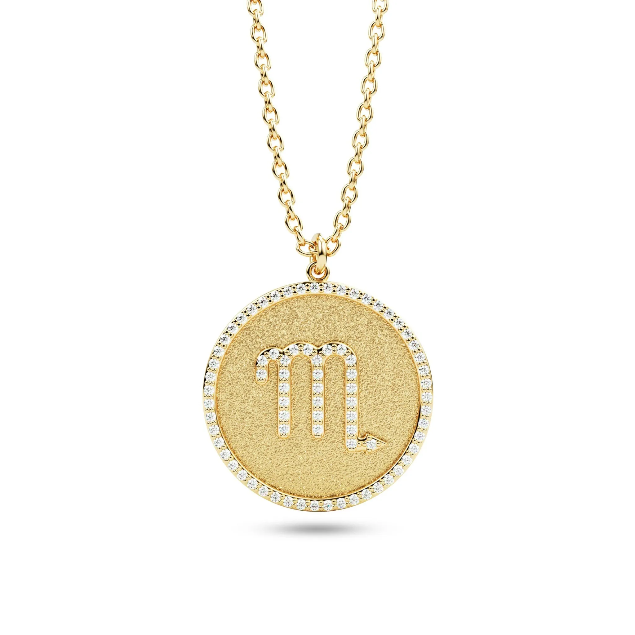 Diamond Zodiac Sign Pendant