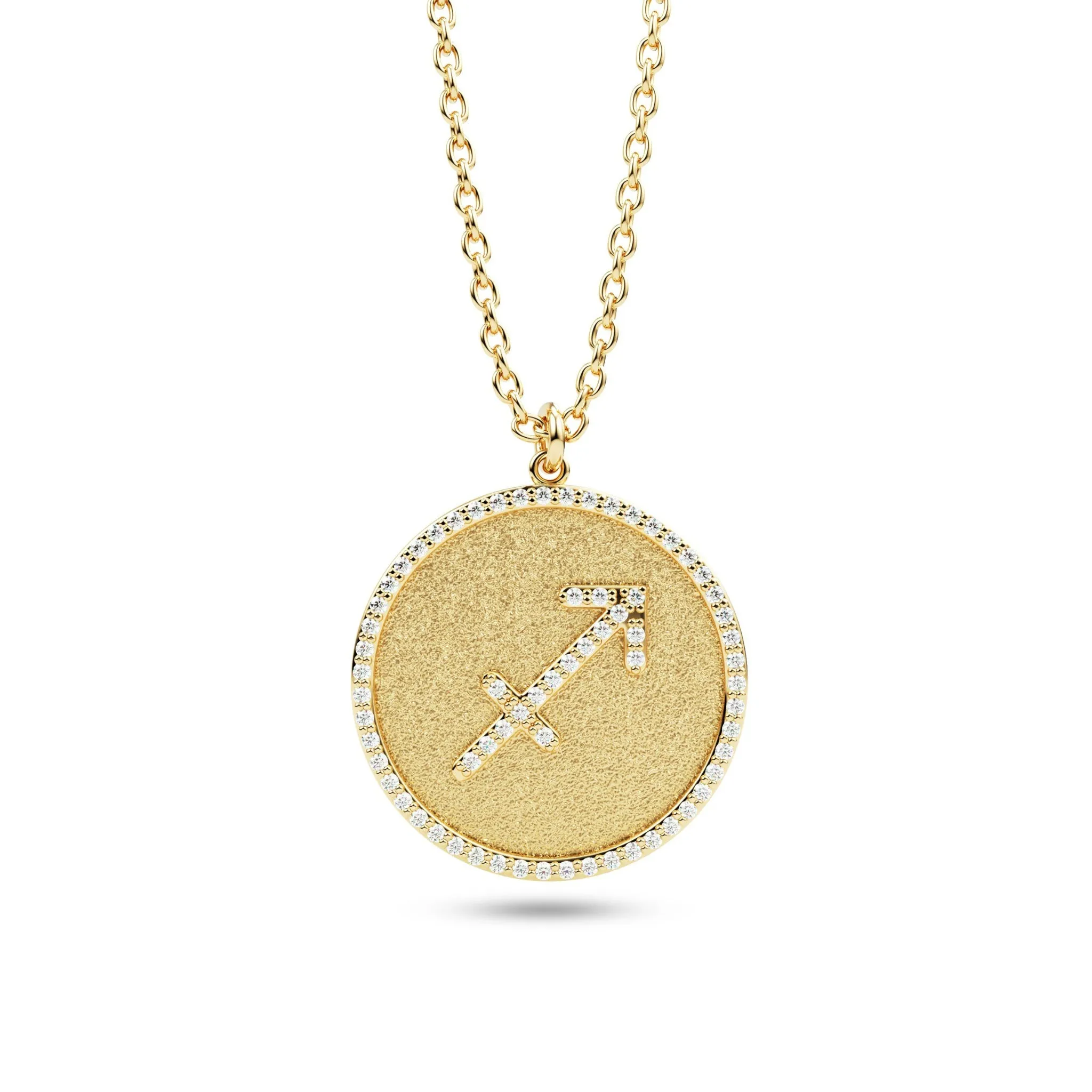 Diamond Zodiac Sign Pendant