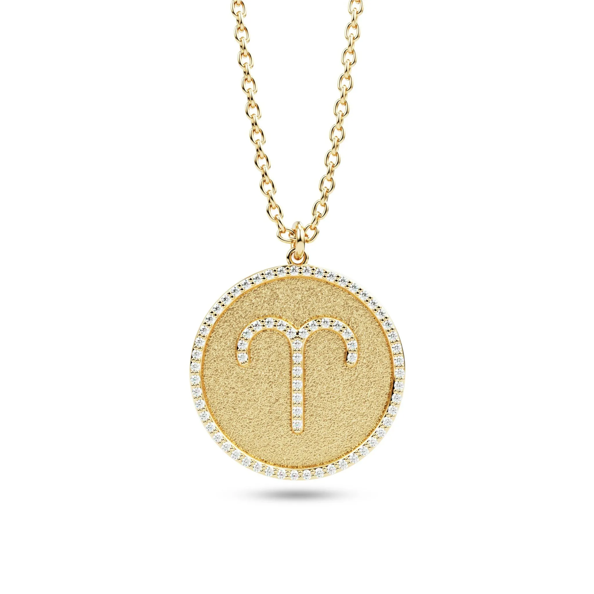 Diamond Zodiac Sign Pendant