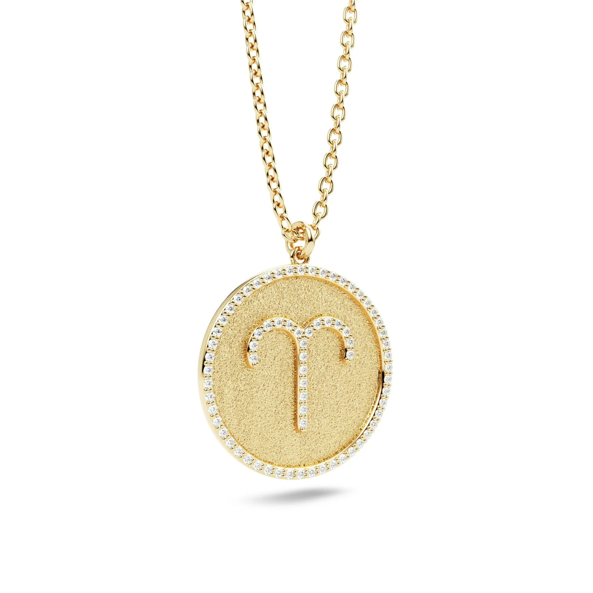 Diamond Zodiac Sign Pendant