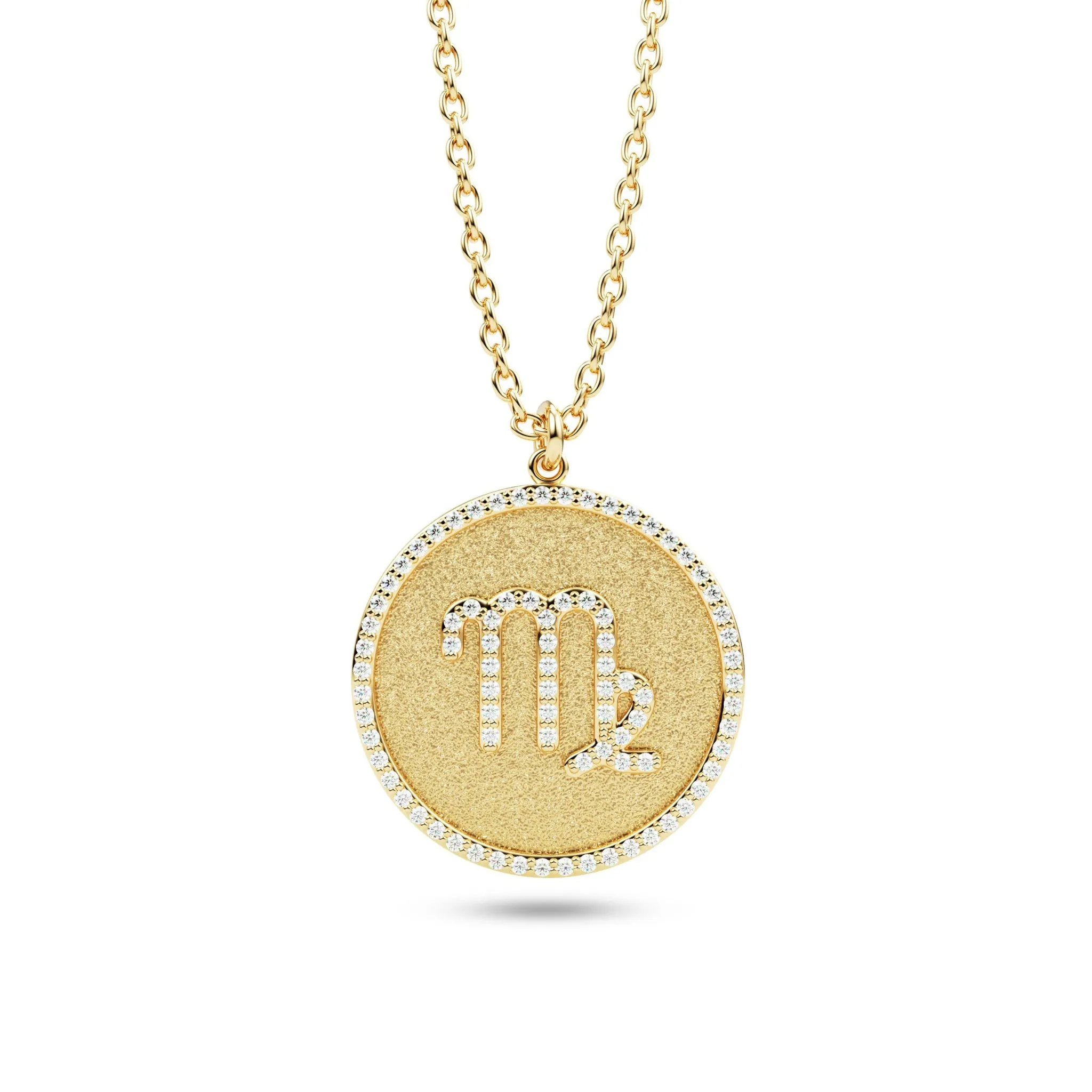 Diamond Zodiac Sign Pendant