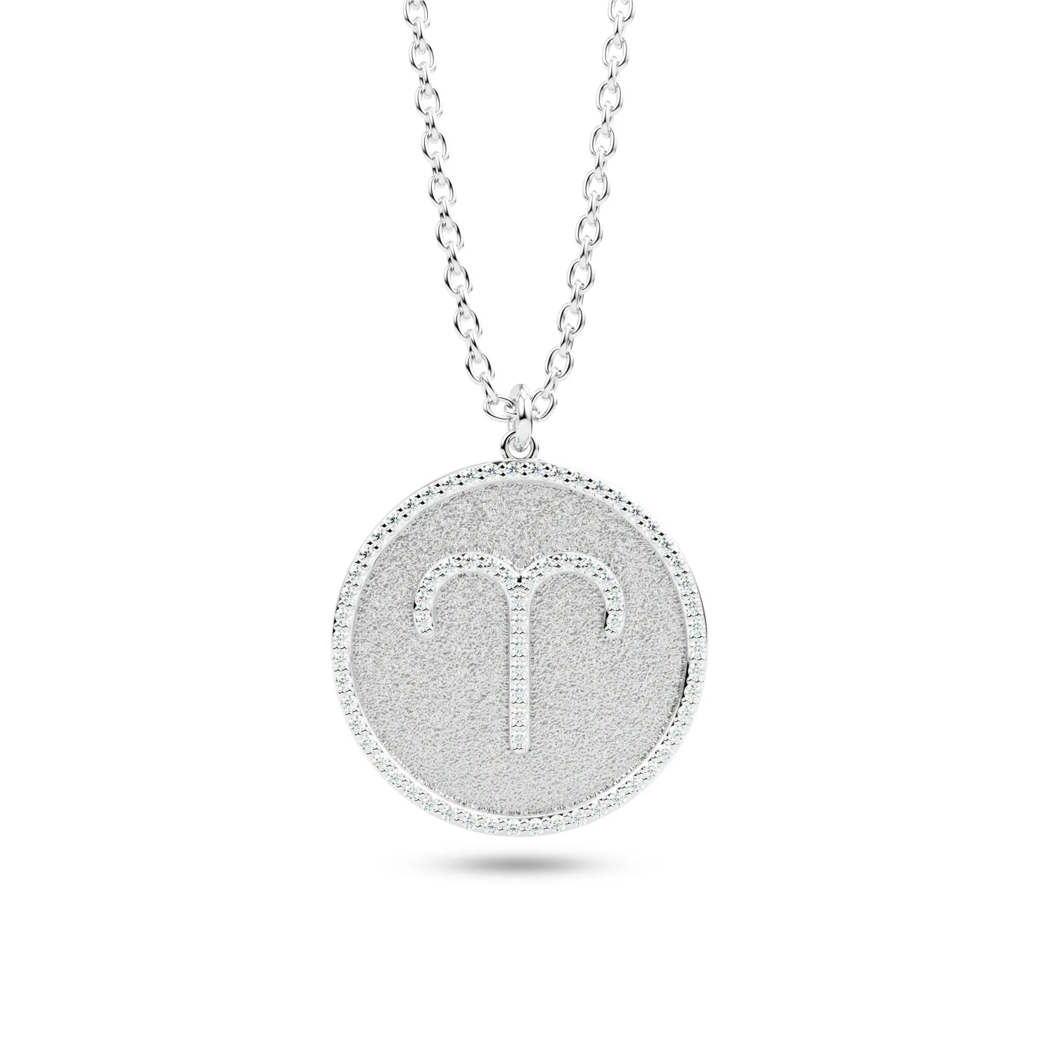 Diamond Zodiac Sign Pendant