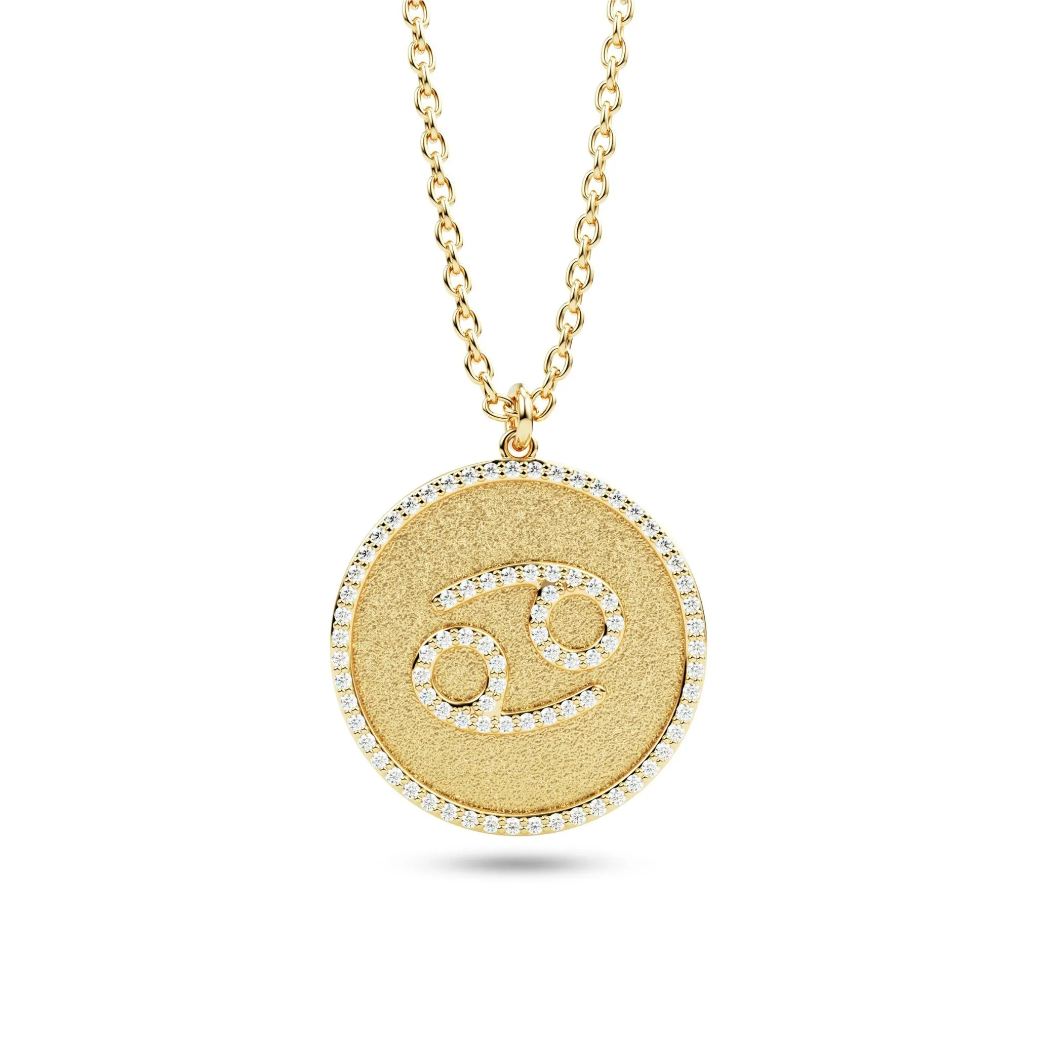 Diamond Zodiac Sign Pendant