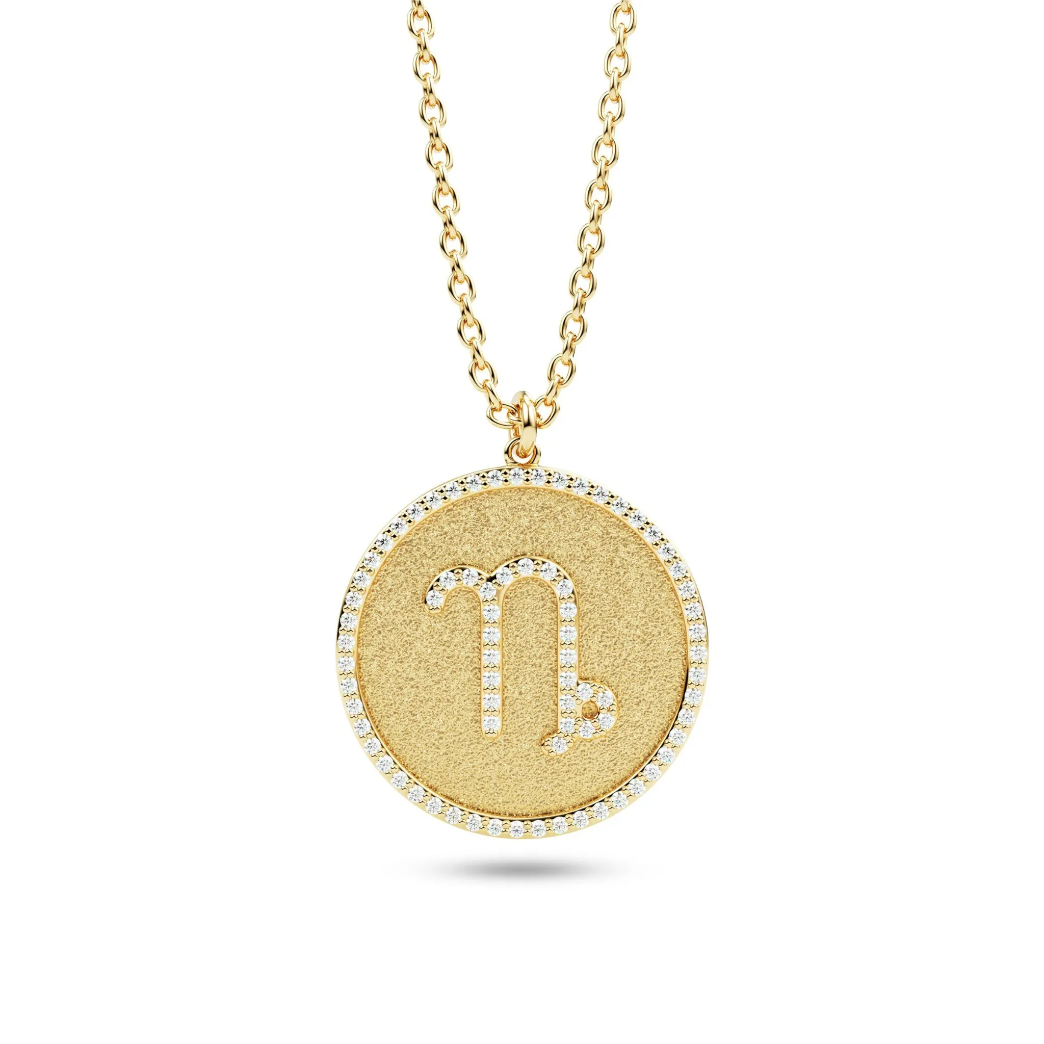 Diamond Zodiac Sign Pendant