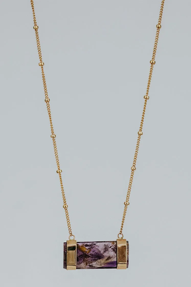 Double Banded Crystal Necklace