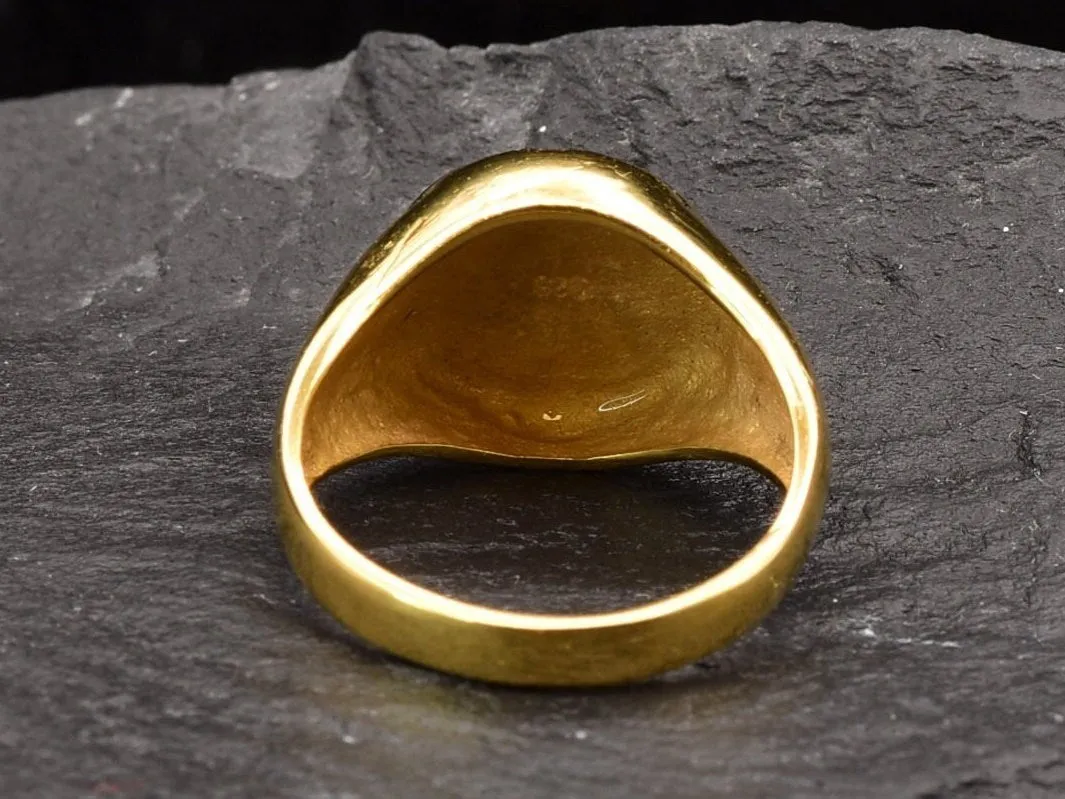Egyptian Eye Ring - Gold Egyptian Ring, Ancient Gold Ring