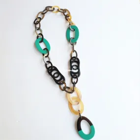 Elegant Handmade Necklace J18165, Made by Natural Buffalo Horn and Lacquer