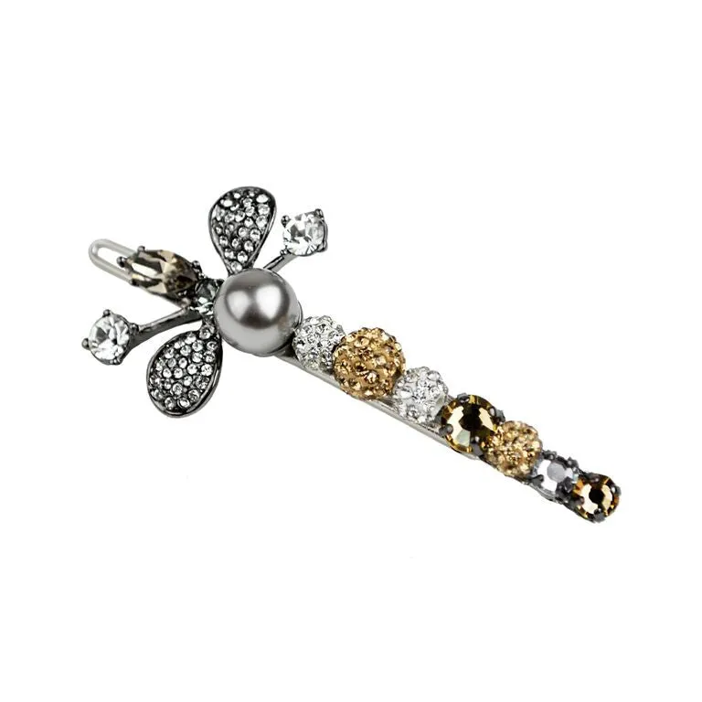 Embellished Clover Barrette