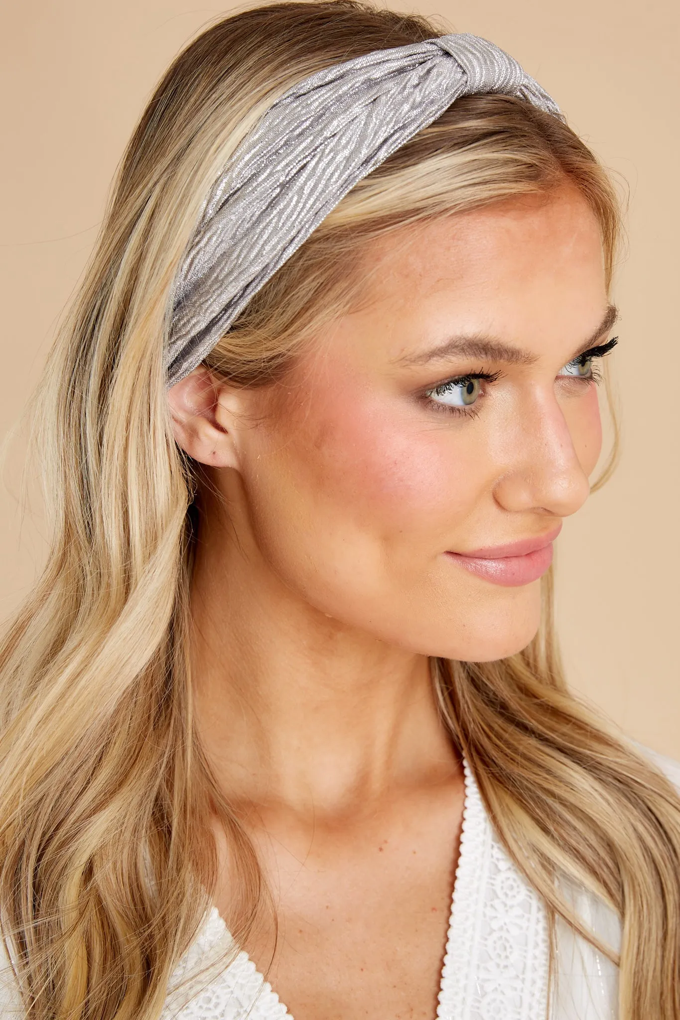Fun Hair Don't Care Silver Headband