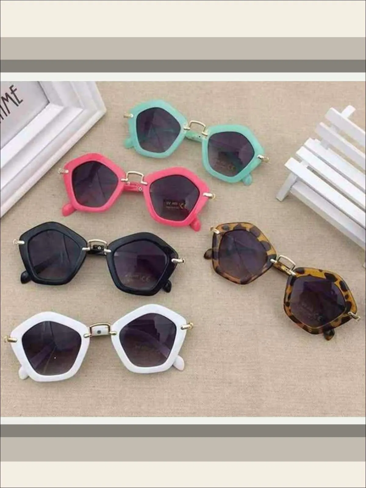 Girls Pentagon Sunglasses