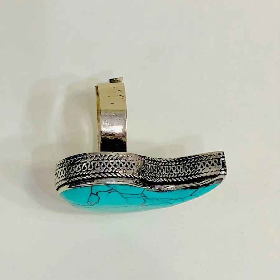 Handmade Unique Design Turquoise Stone Ring