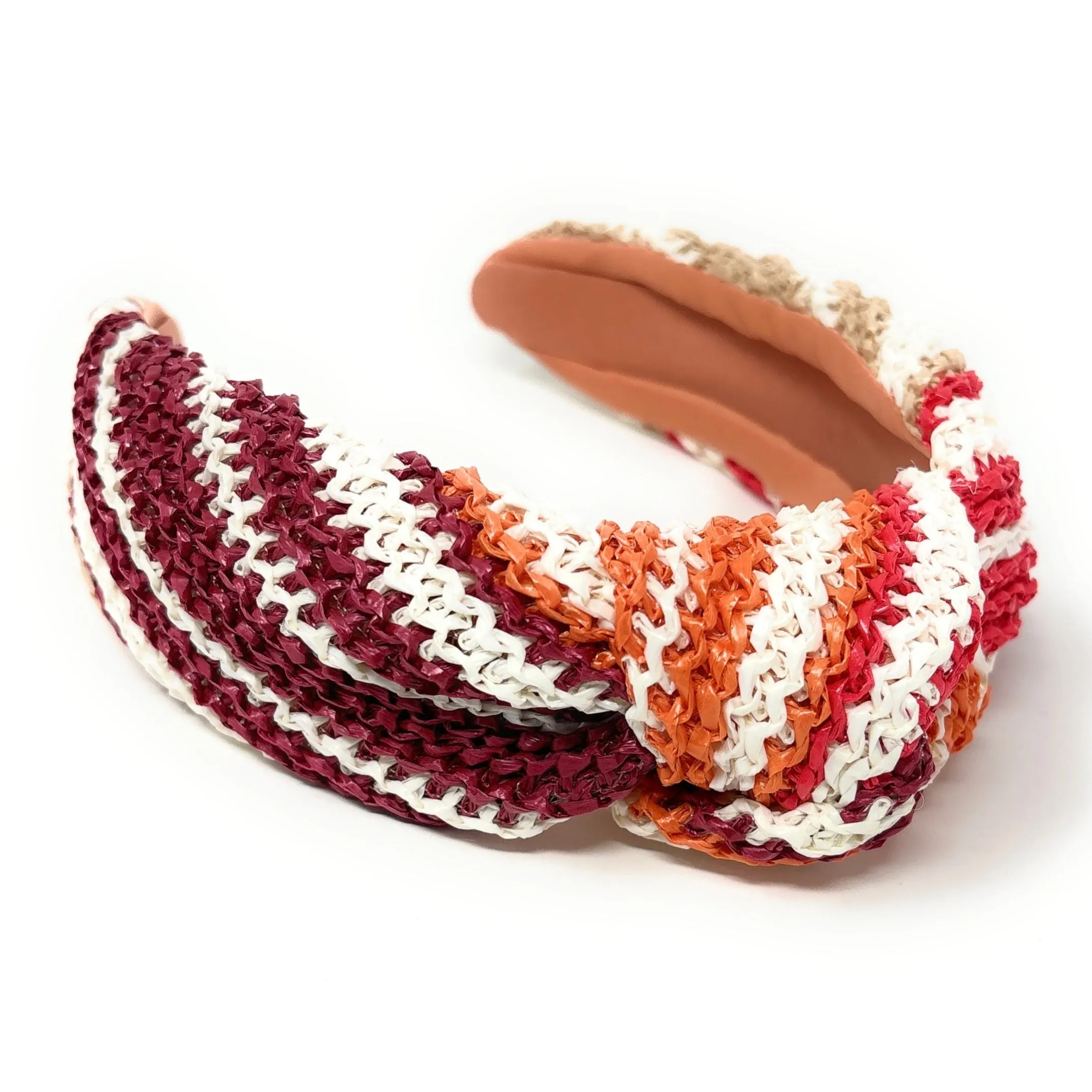 Helena Raffia Woven Top Knot Headband
