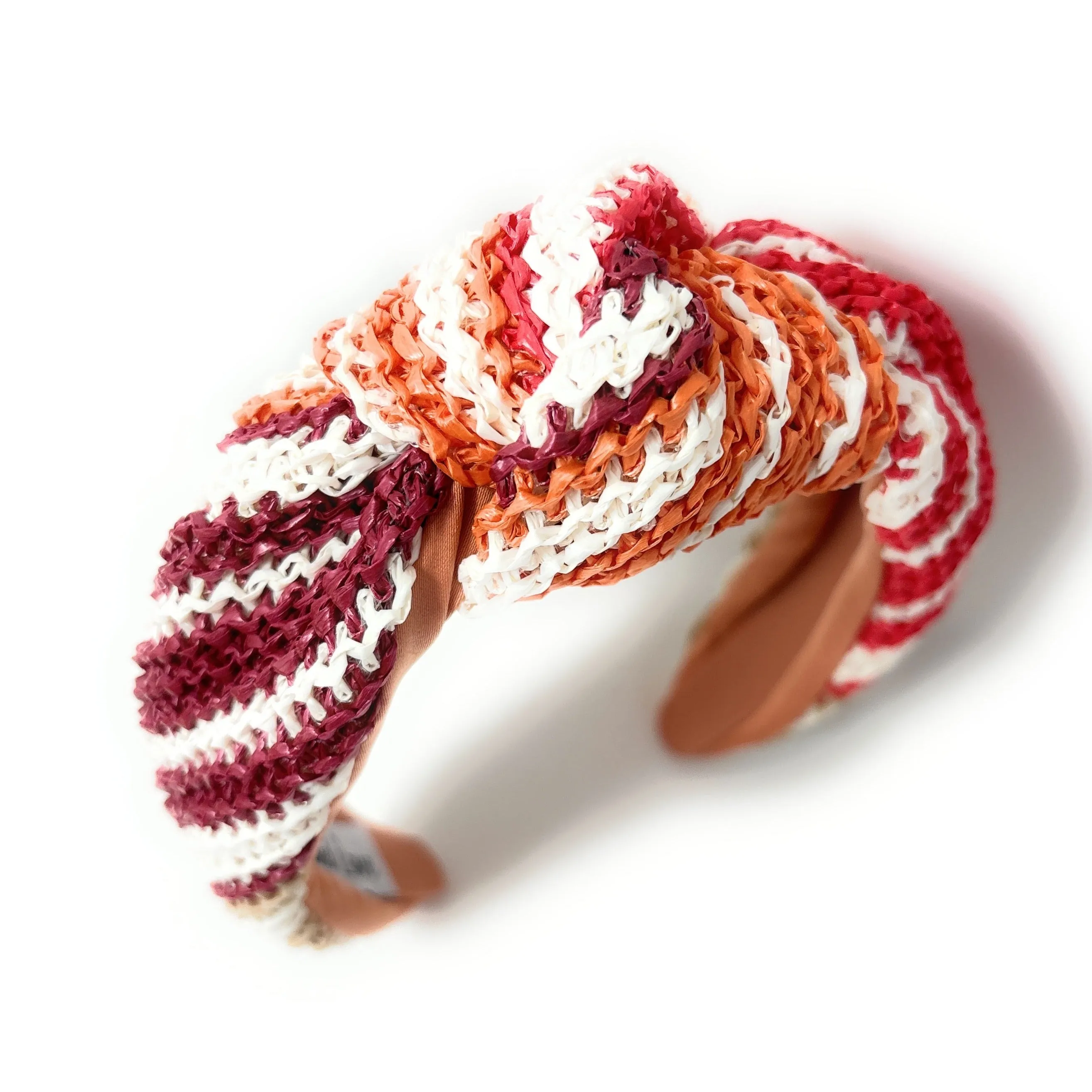 Helena Raffia Woven Top Knot Headband