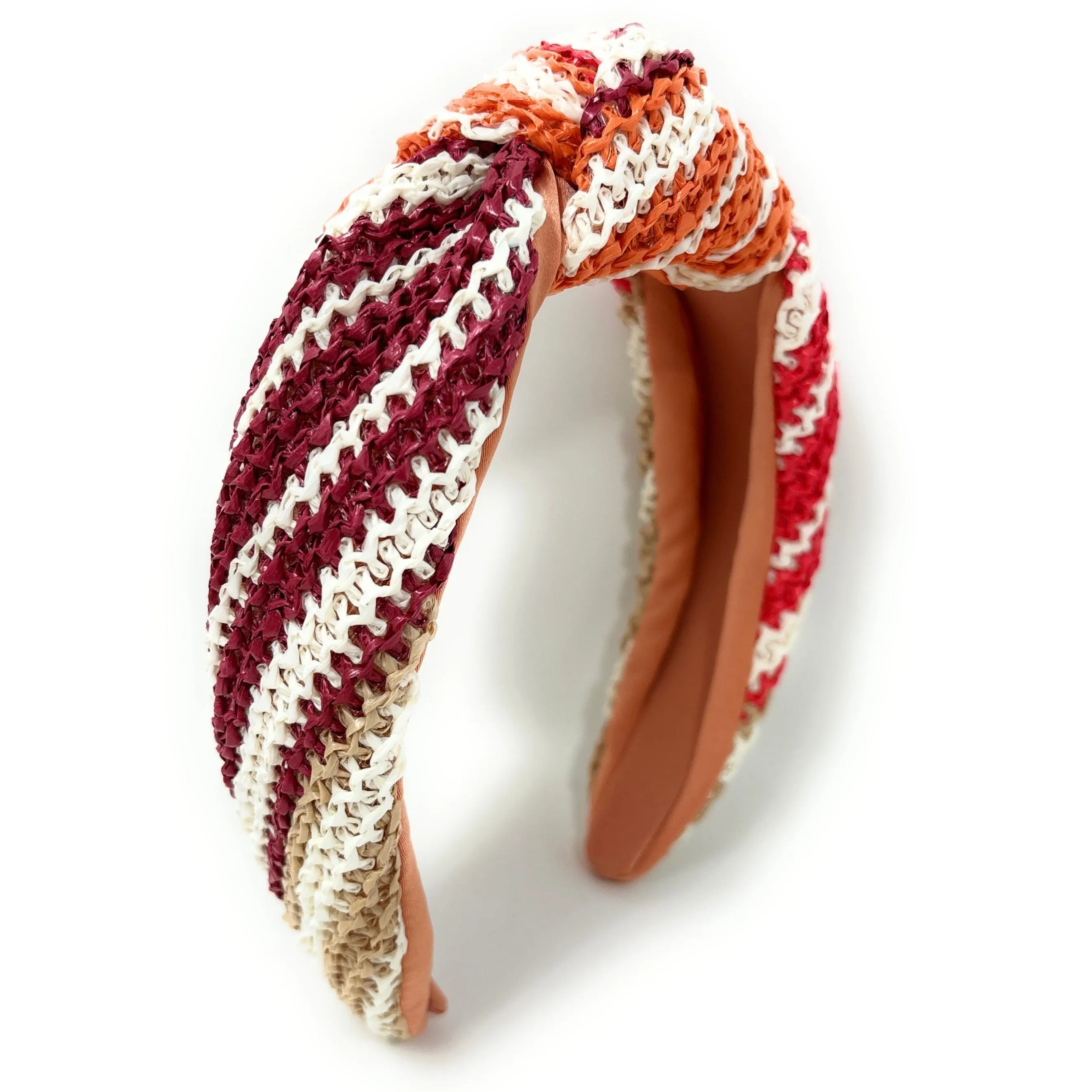 Helena Raffia Woven Top Knot Headband