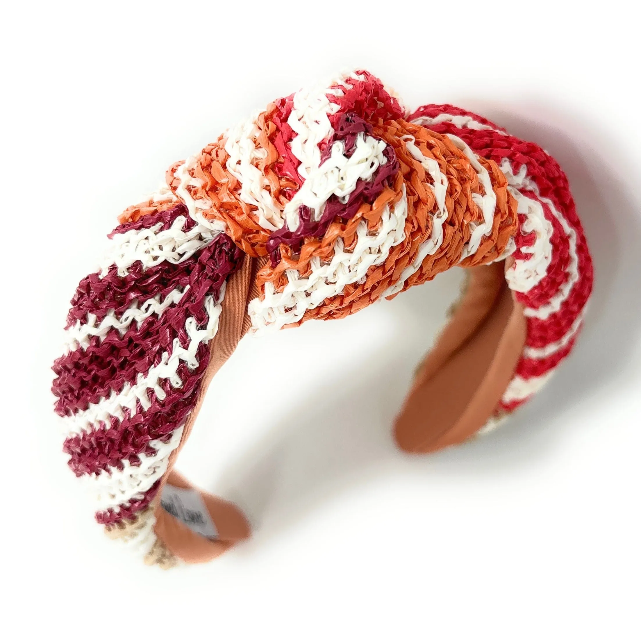 Helena Raffia Woven Top Knot Headband