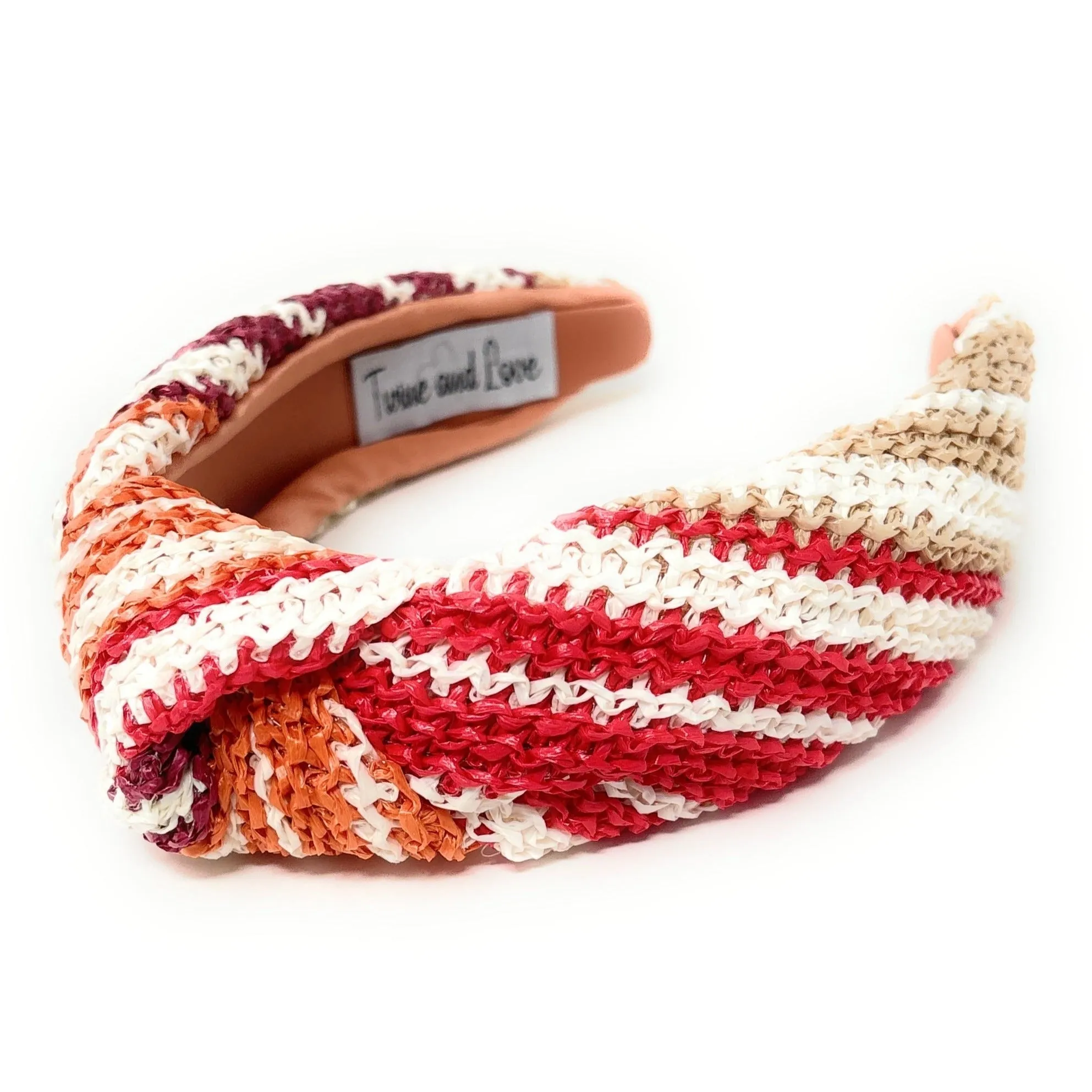 Helena Raffia Woven Top Knot Headband