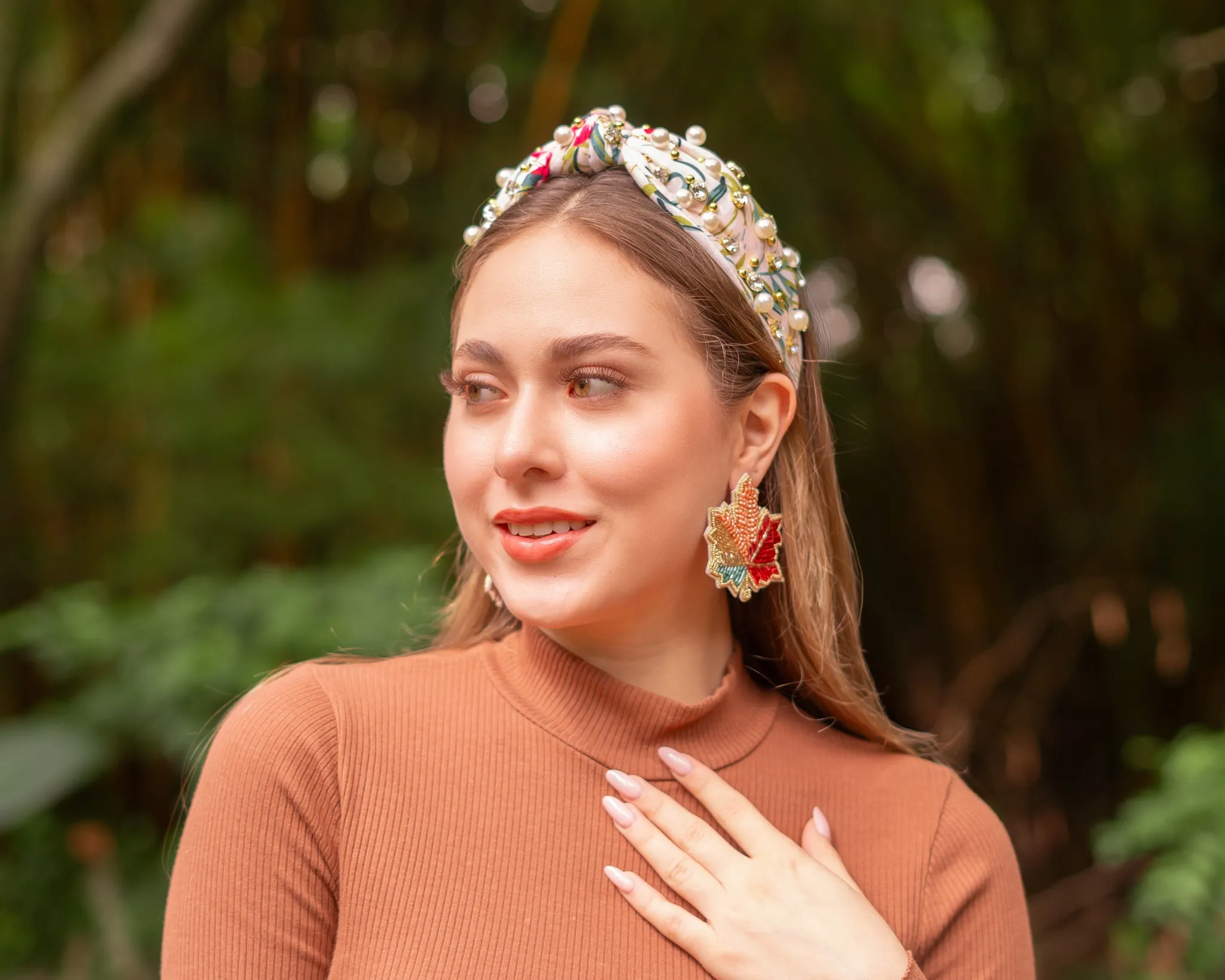 Jora Jeweled Knot Headband
