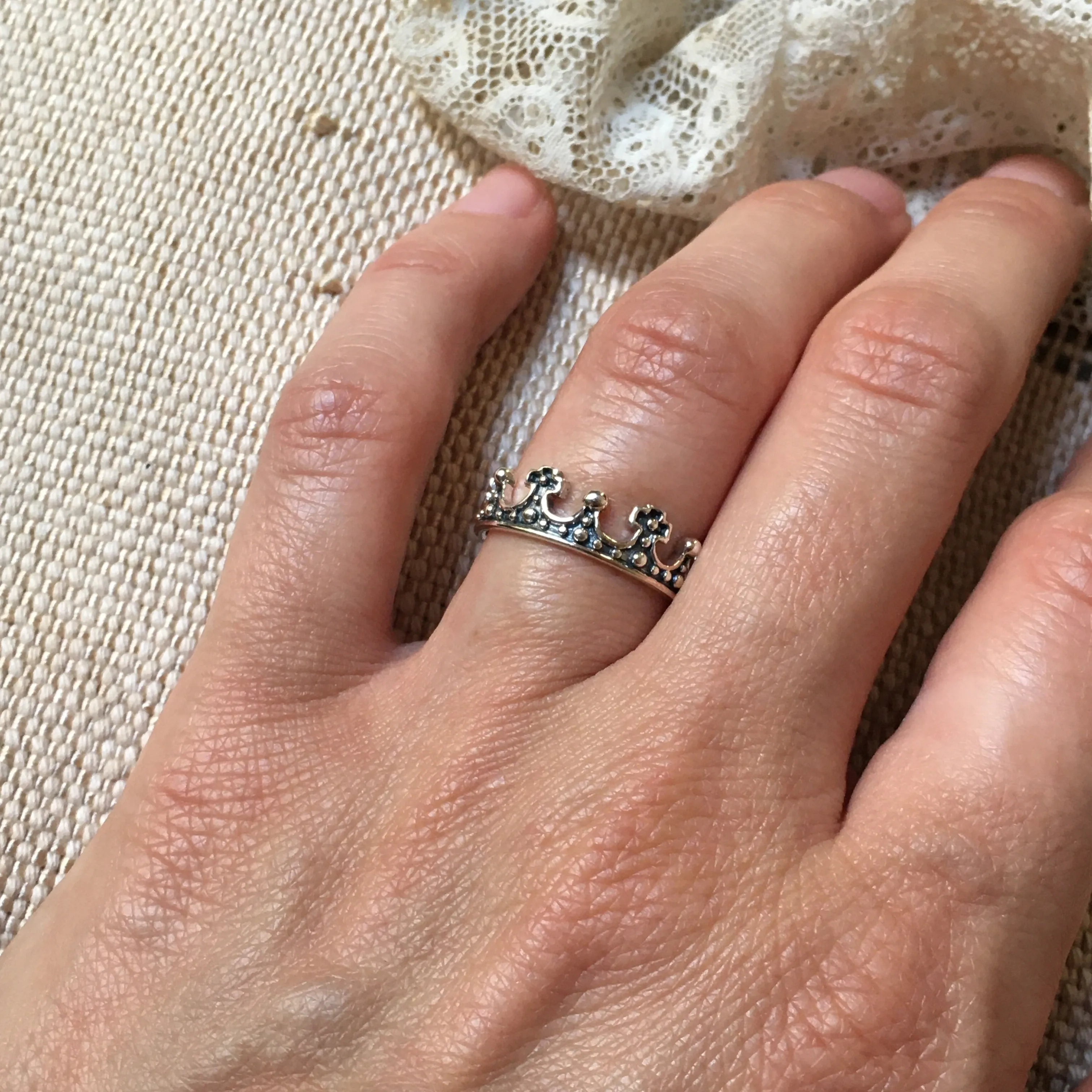 'king II crown' ring | 925 silver