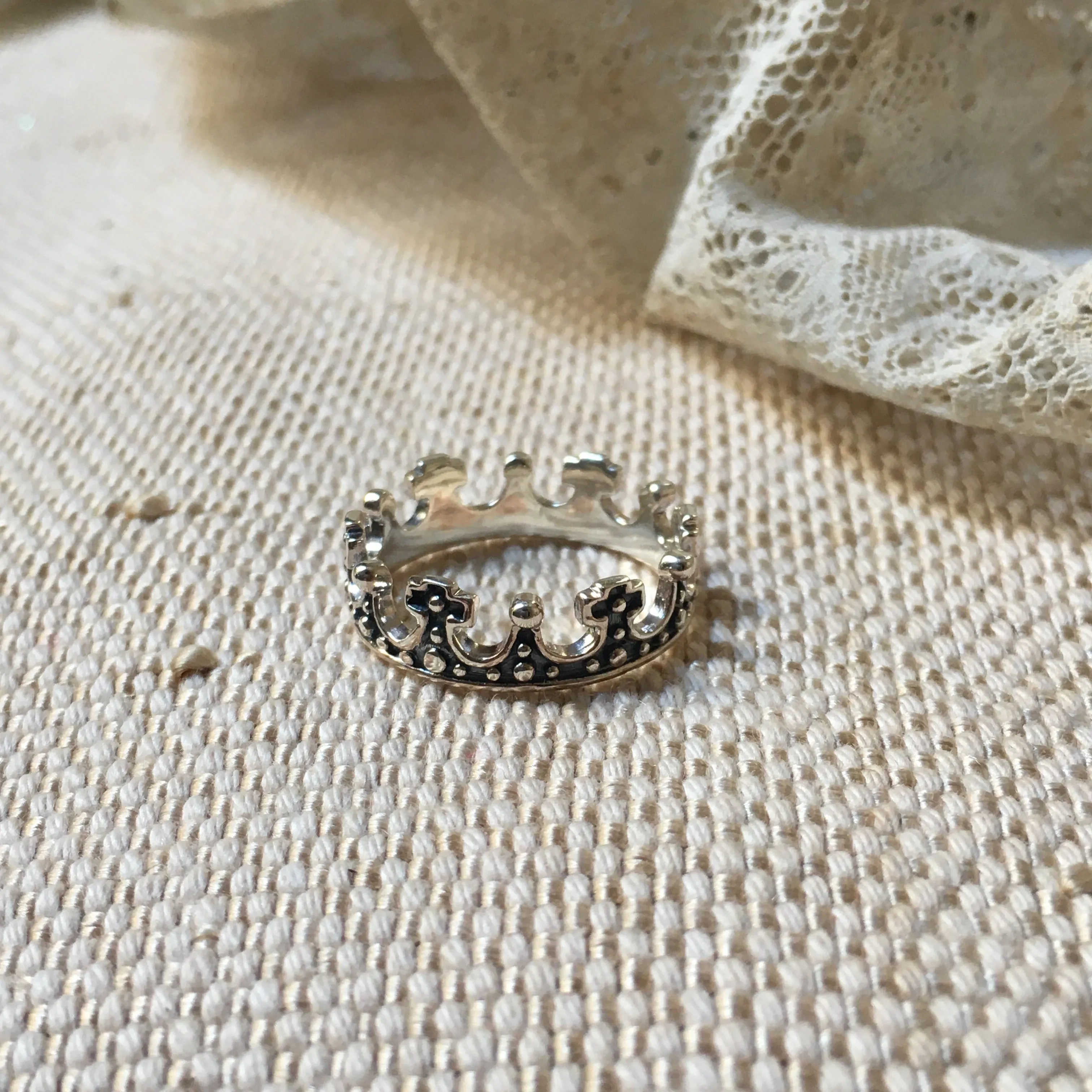 'king II crown' ring | 925 silver