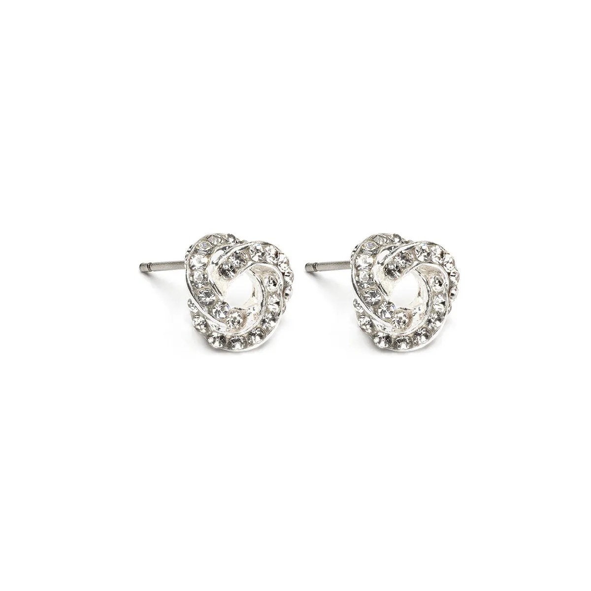 Knot Crystal Stud Earrings