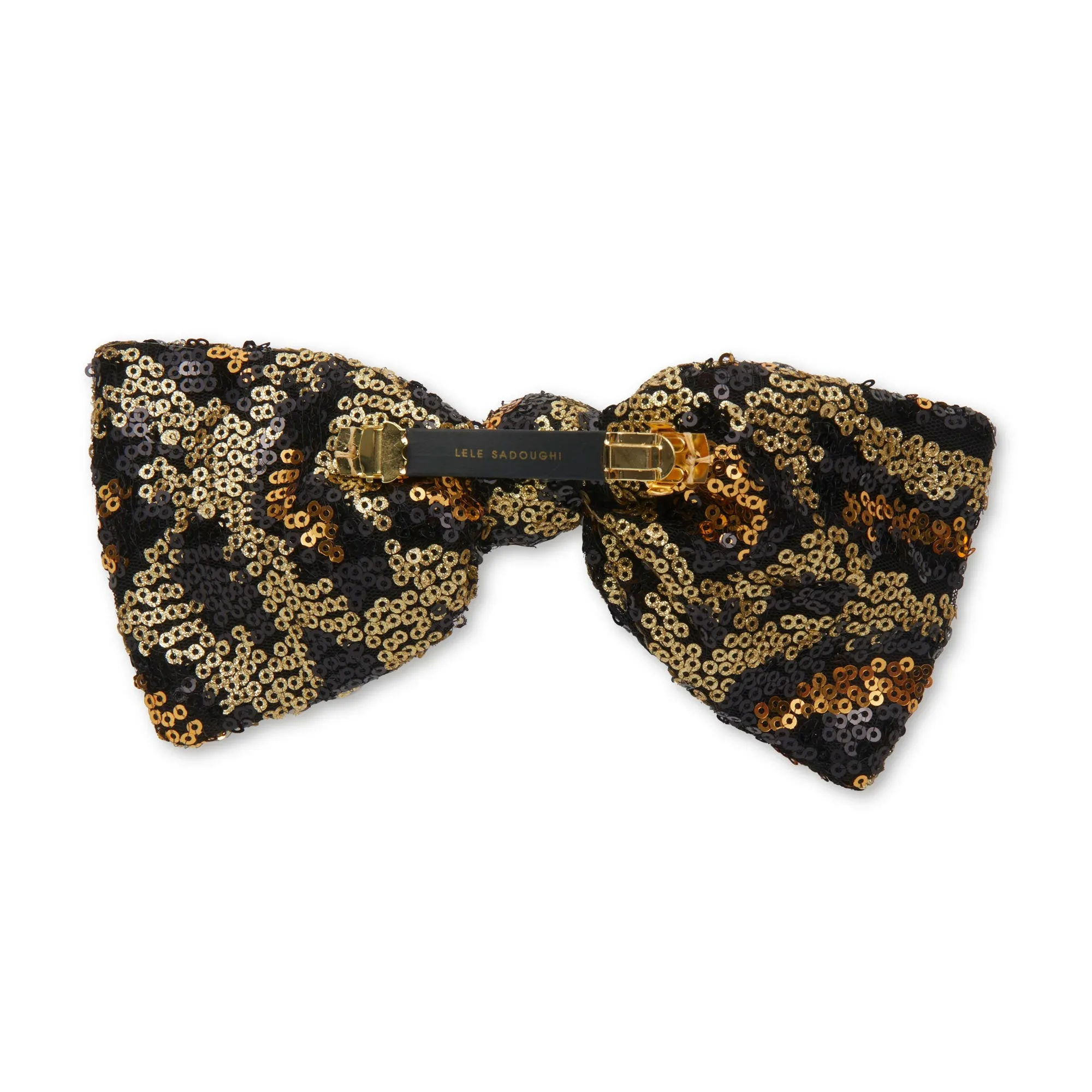 LEOPARD PALOMA SEQUIN BOW
