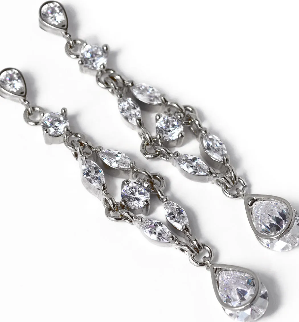 Marquise Dainty Drop Earrings