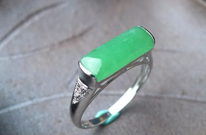 Natural Jade Ring Jadeite Ring TP27