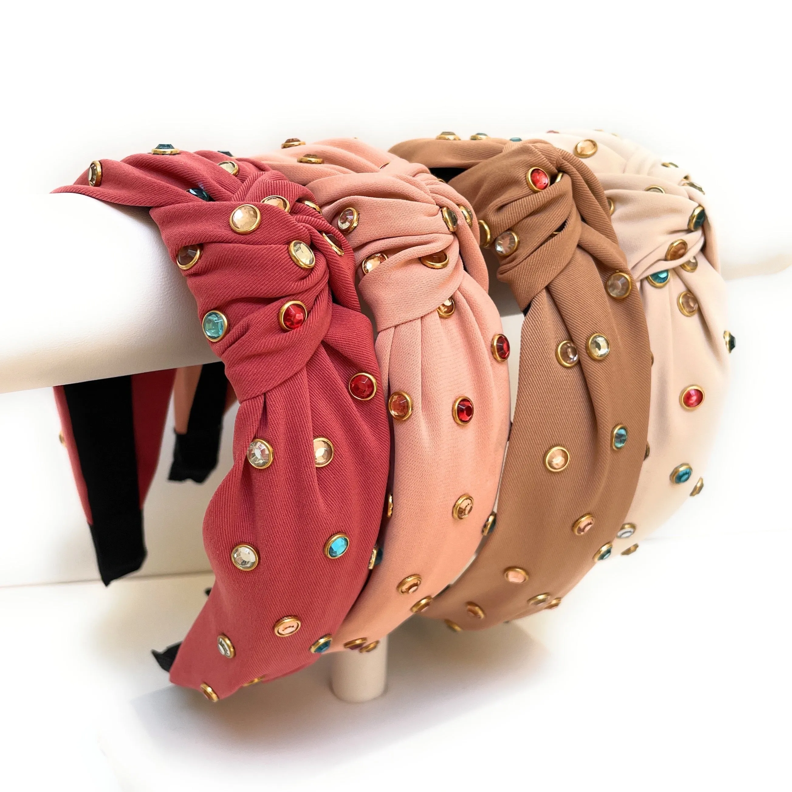 Neutral Jeweled Headband